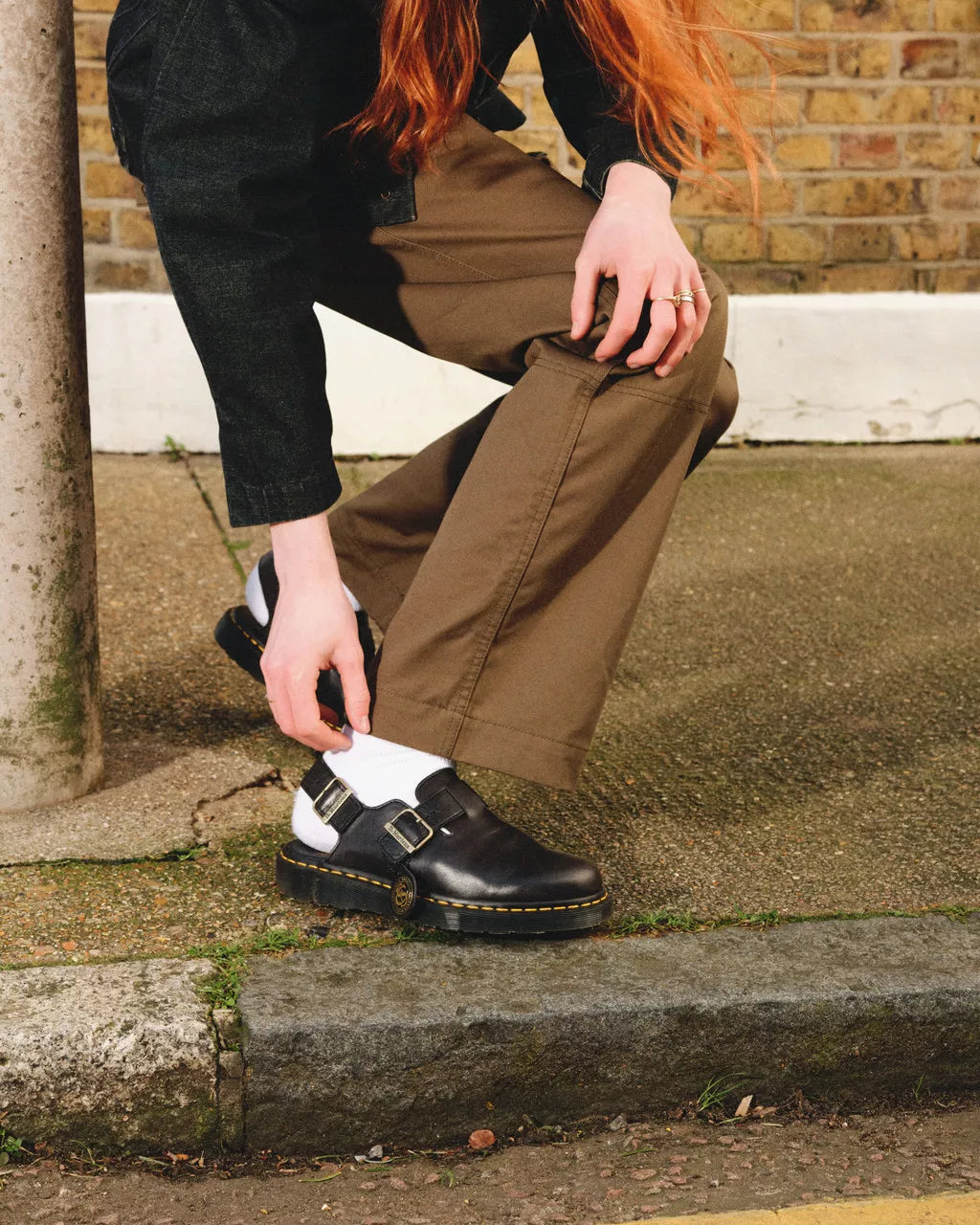 DR MARTENS Jorge Made in England Leather Mules