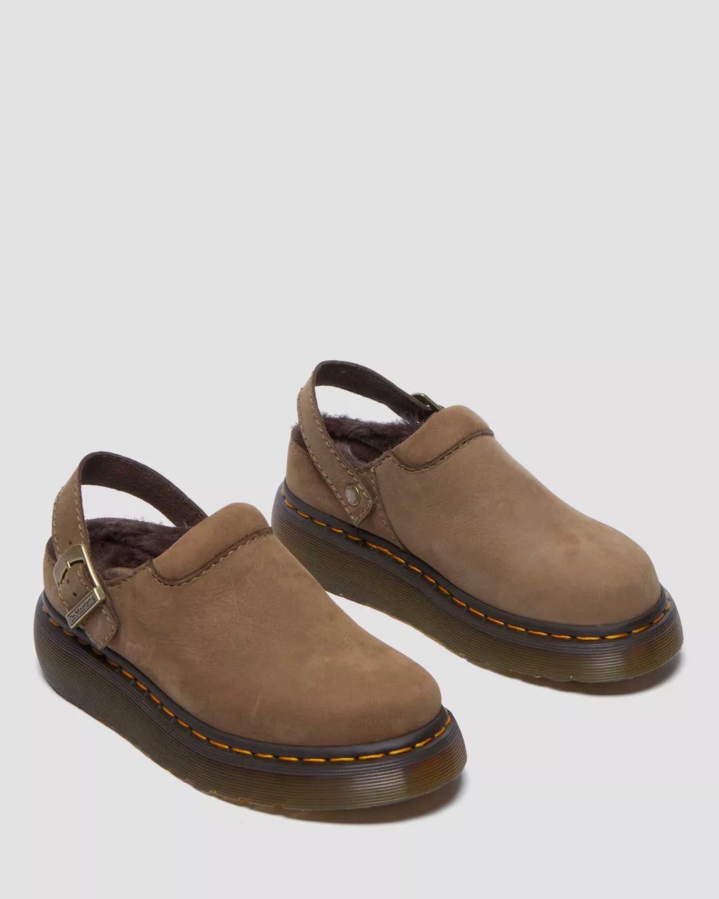 Laketen Faux Fur Lined Platform Mules