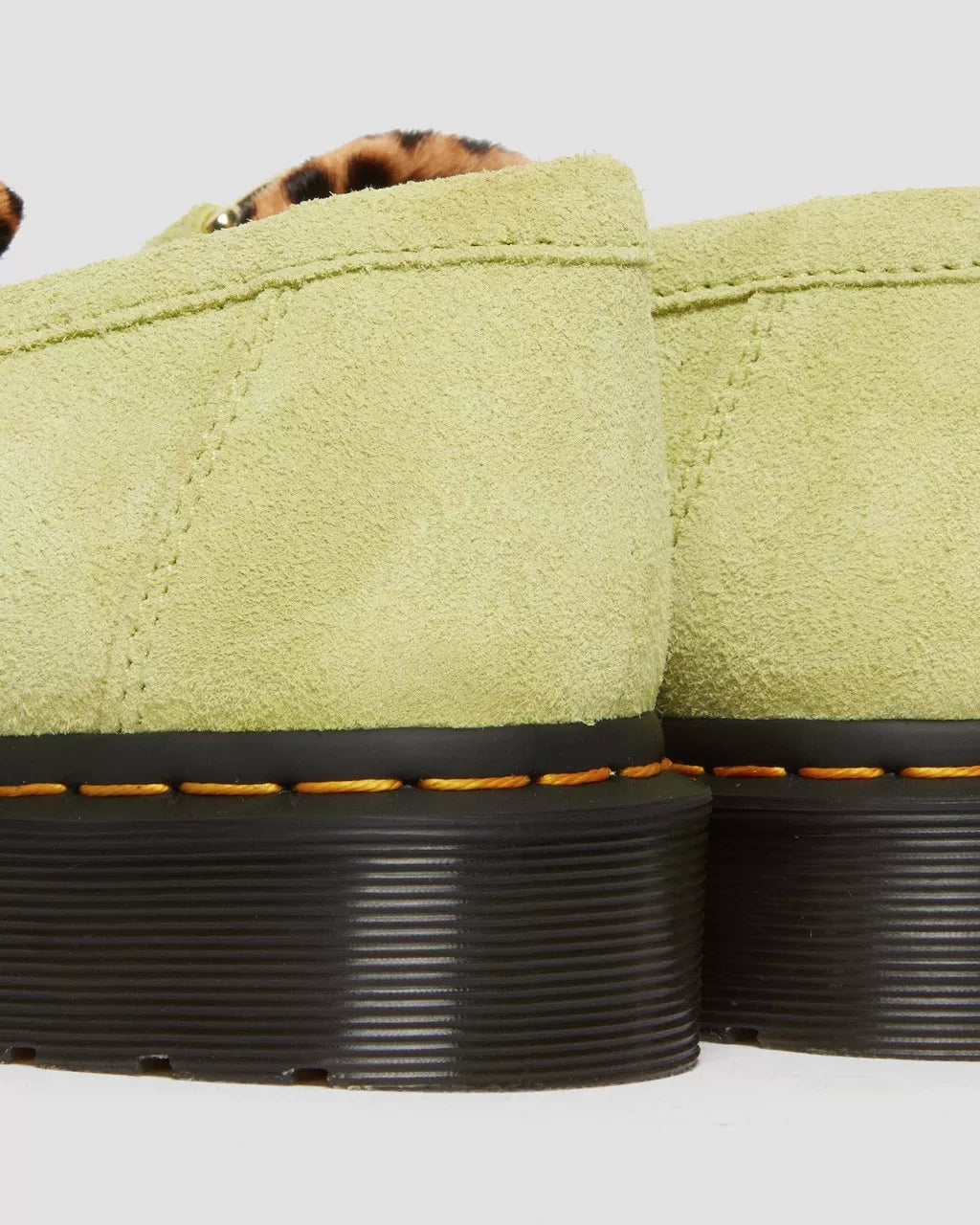 DR MARTENS Adrian Suede &amp; Leopard Hair On Snaffle Loafers