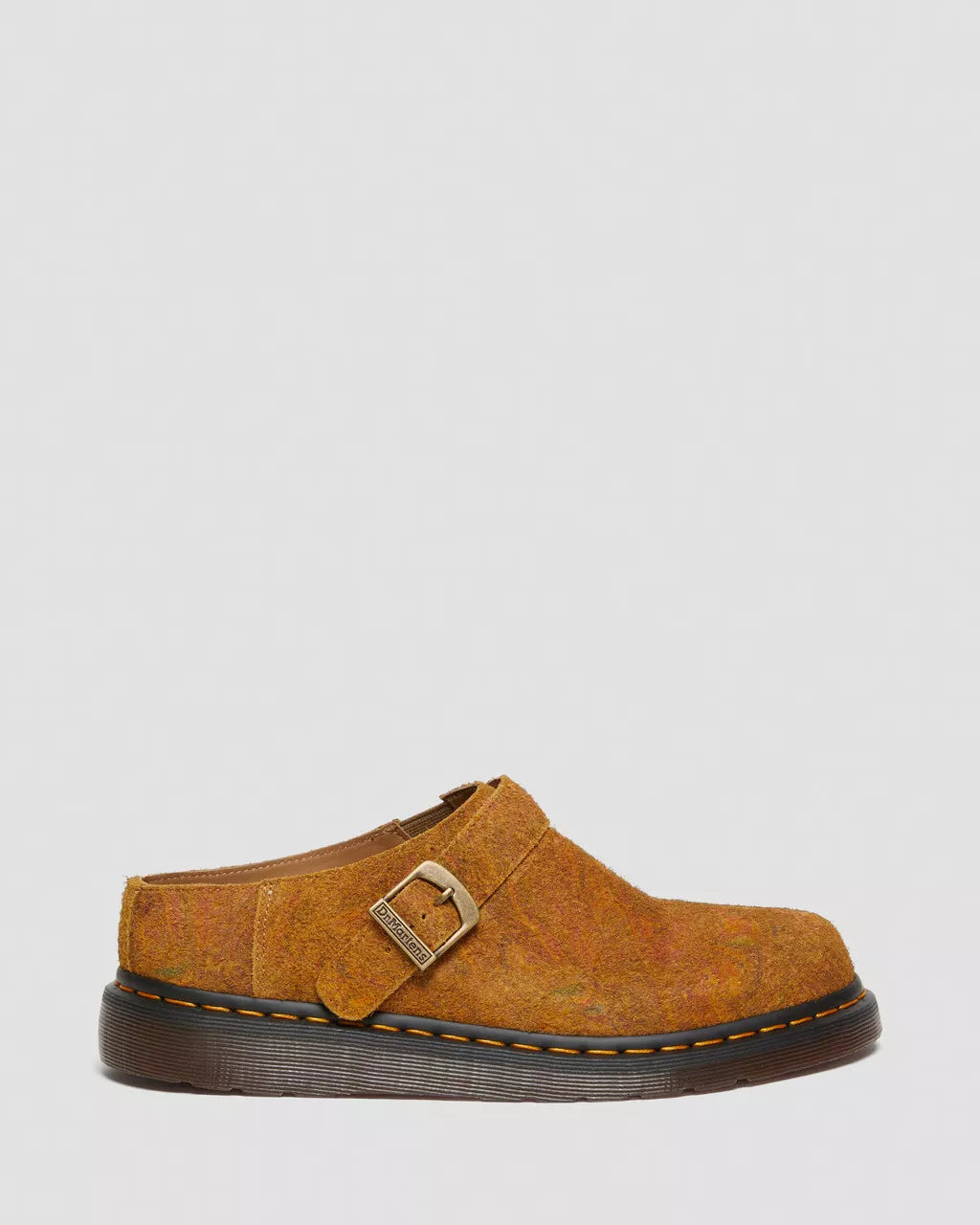 DR MARTENS Isham Marbled Suede Slingback Mules