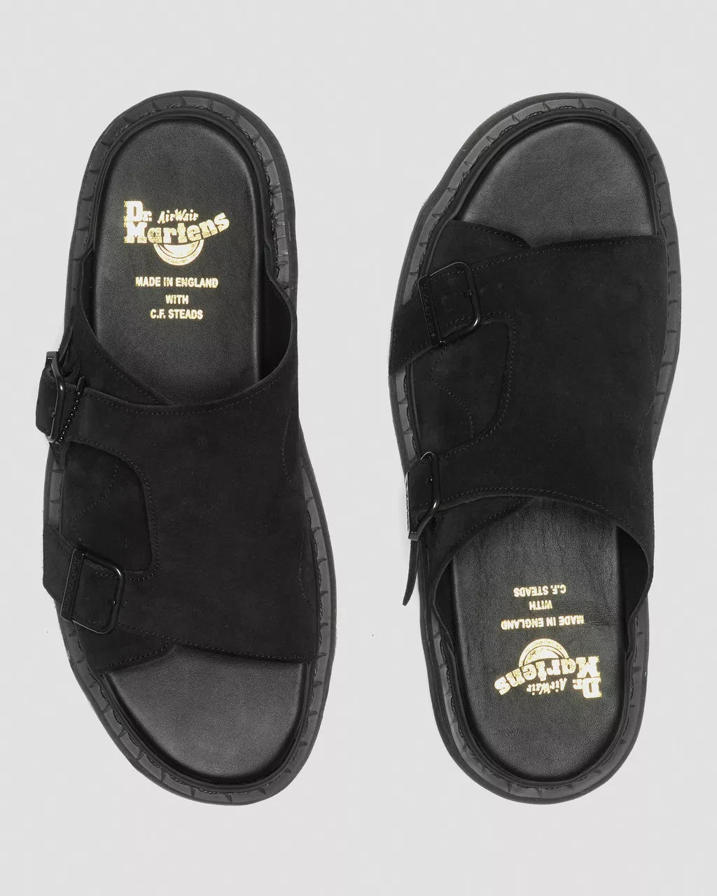 DR MARTENS Dayne Made in England Suede Slide Sandals