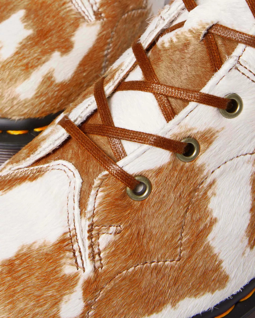 DR MARTENS Church Hair-On Cow Print Platform Boots