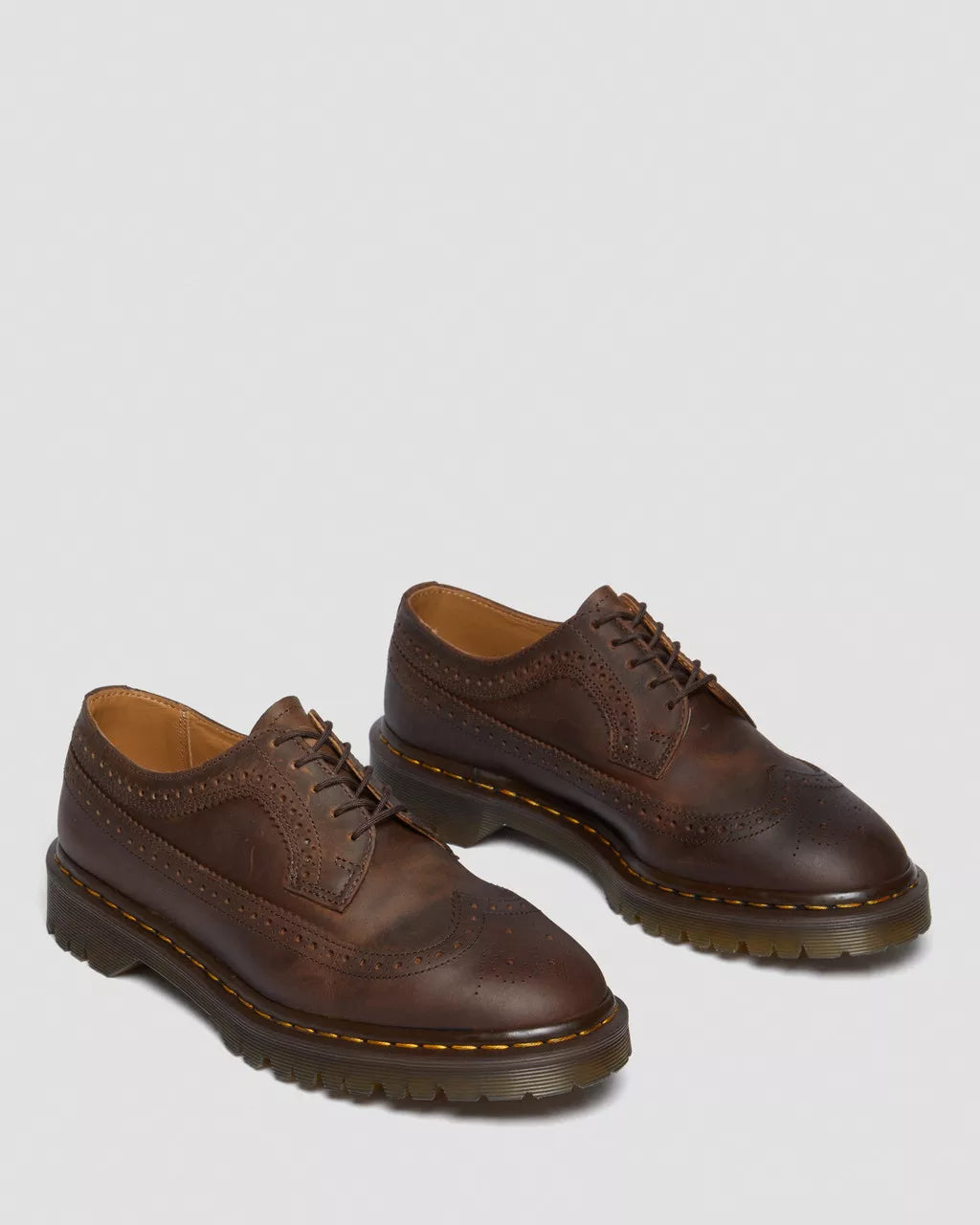 3989 Brogue Crazy Horse Leather Shoes