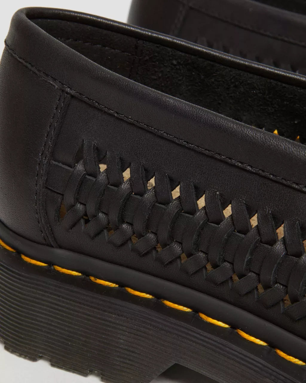 DR MARTENS Adrian Woven Leather Tassel Loafers