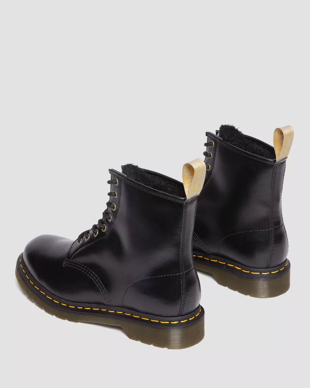 DR MARTENS Vegan 1460 Borg Lined Lace Up Boots