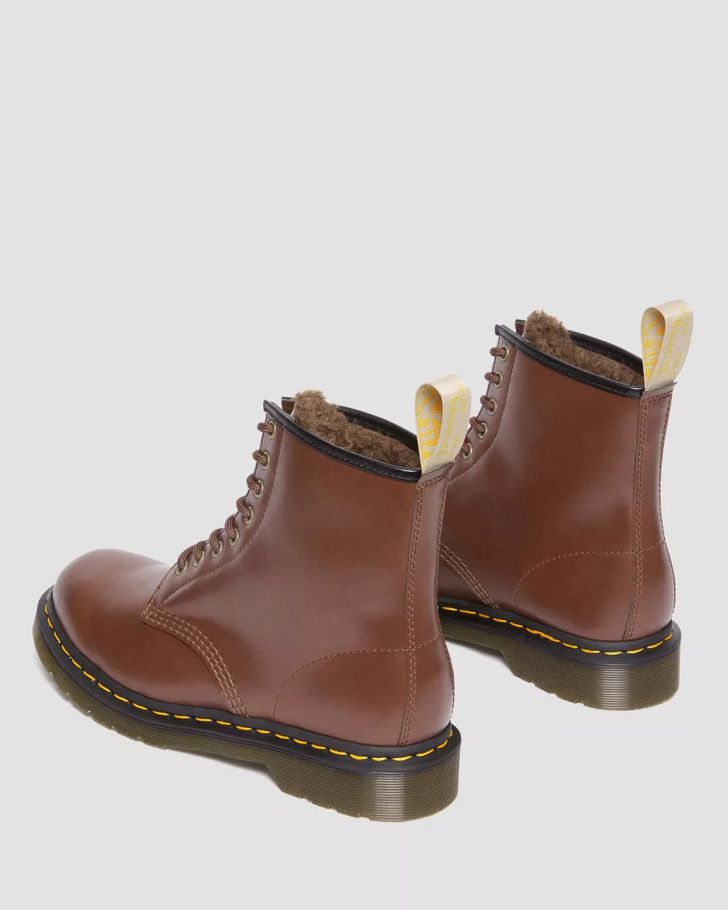 DR MARTENS Vegan 1460 Borg Lined Lace Up Boots