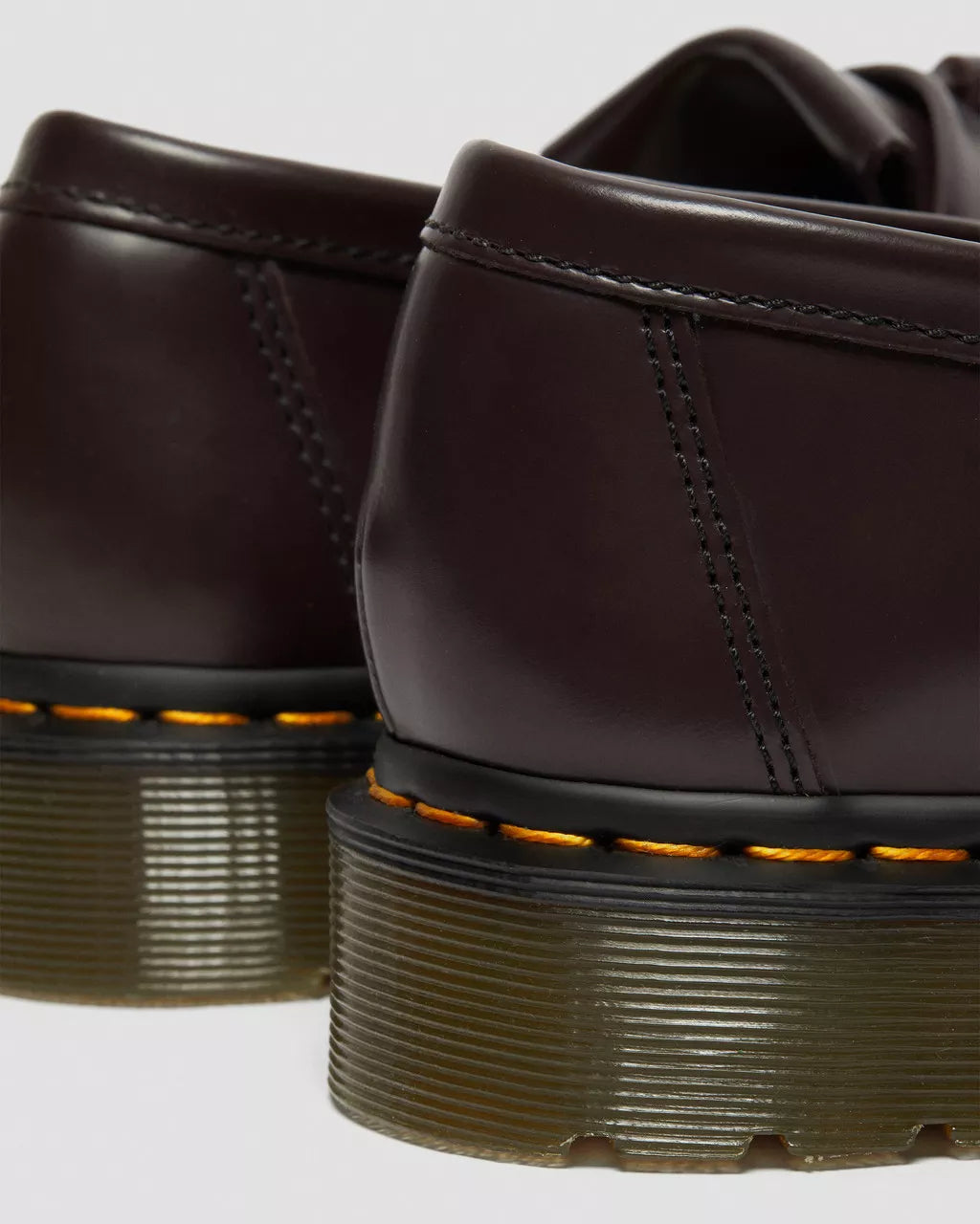 Adrian Yellow Stitch Smooth Leather Tassle Loafers
