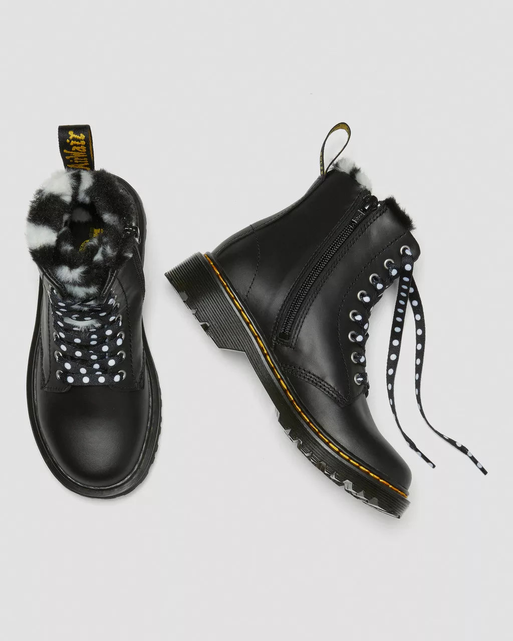 Junior 1460 Serena Faux Fur Lined Leather Boots