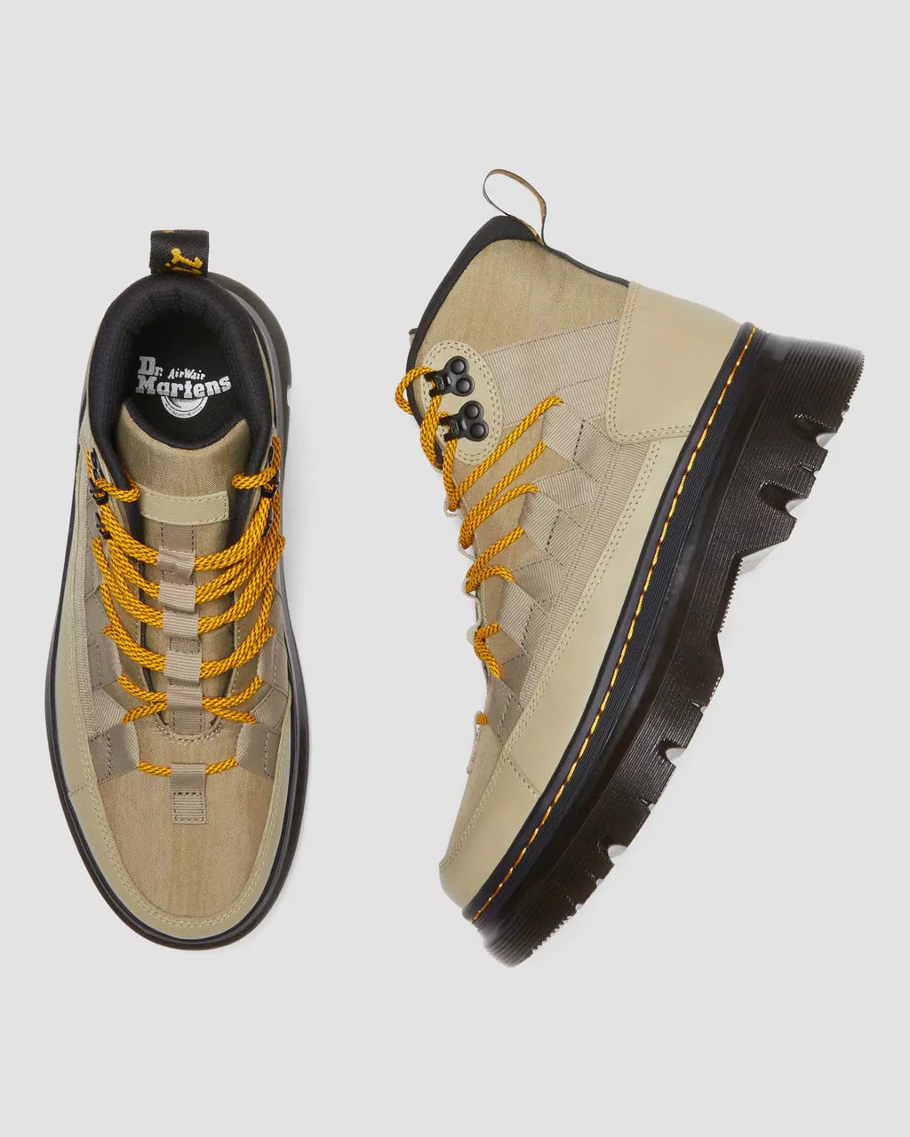DR MARTENS Boury Nylon &amp; Leather Utility Boots