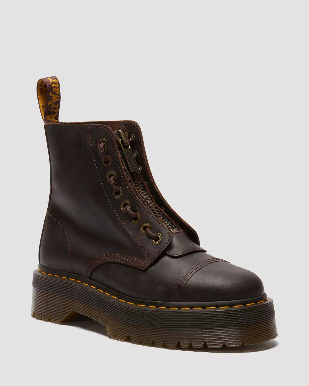 Sinclair Crazy Horse Leather Platform Boots