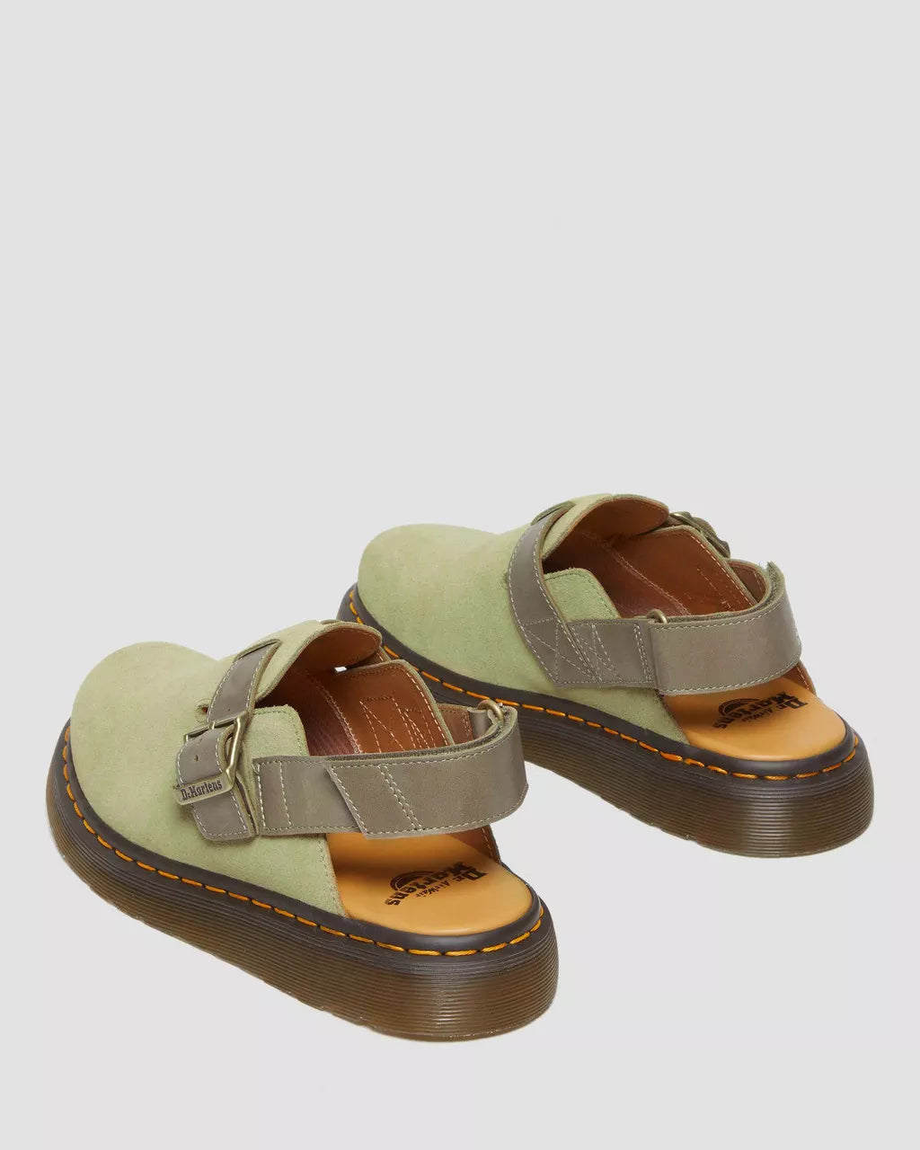 DR MARTENS Jorge II Suede &amp; Leather Slingback Mules