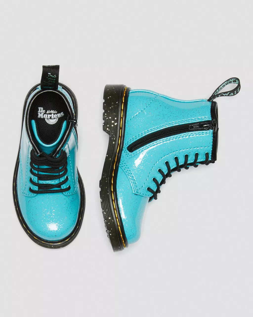 DR MARTENS Toddler 1460 Glitter Lace Up Boots