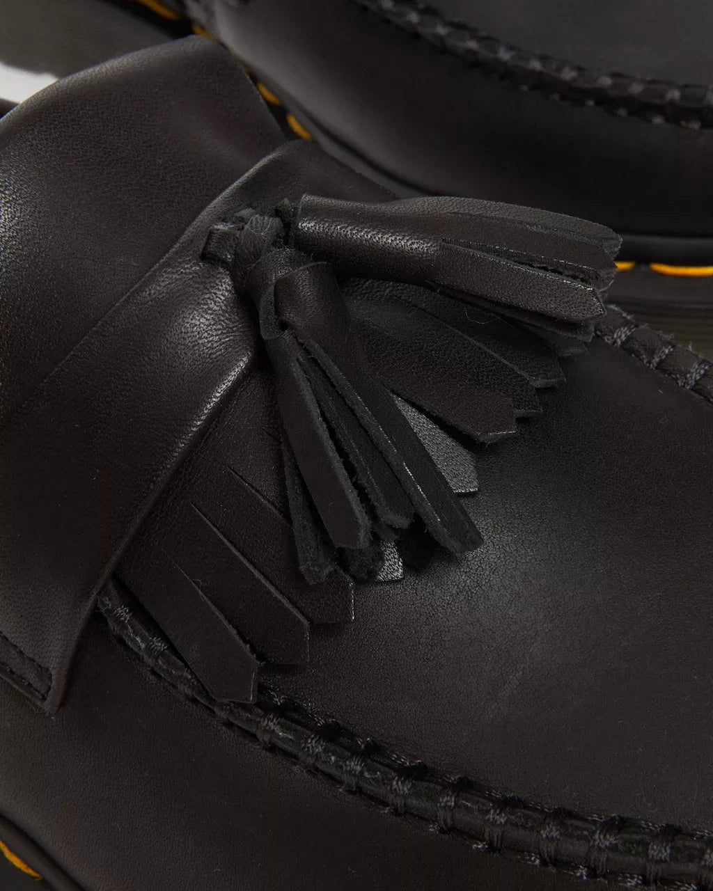 DR MARTENS Adrian Woven Leather Tassel Loafers