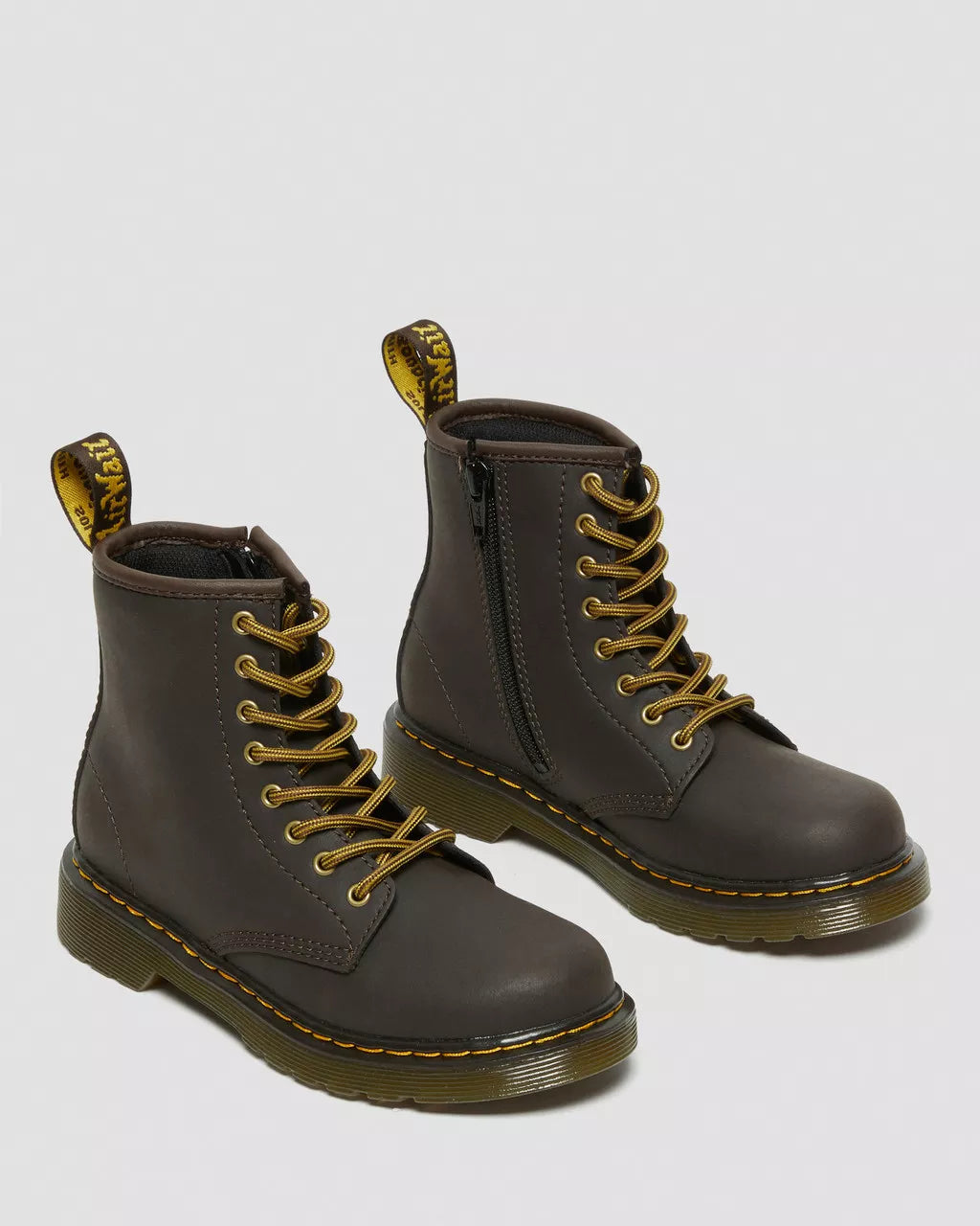 DR MARTENS JUNIOR 1460 LEATHER ANKLE BOOTS