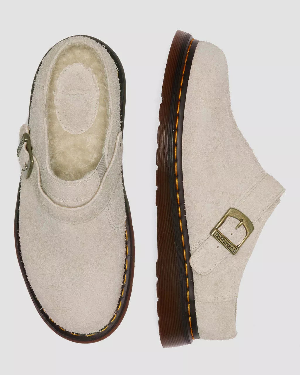 Isham Faux Shearling Lined Suede Mules