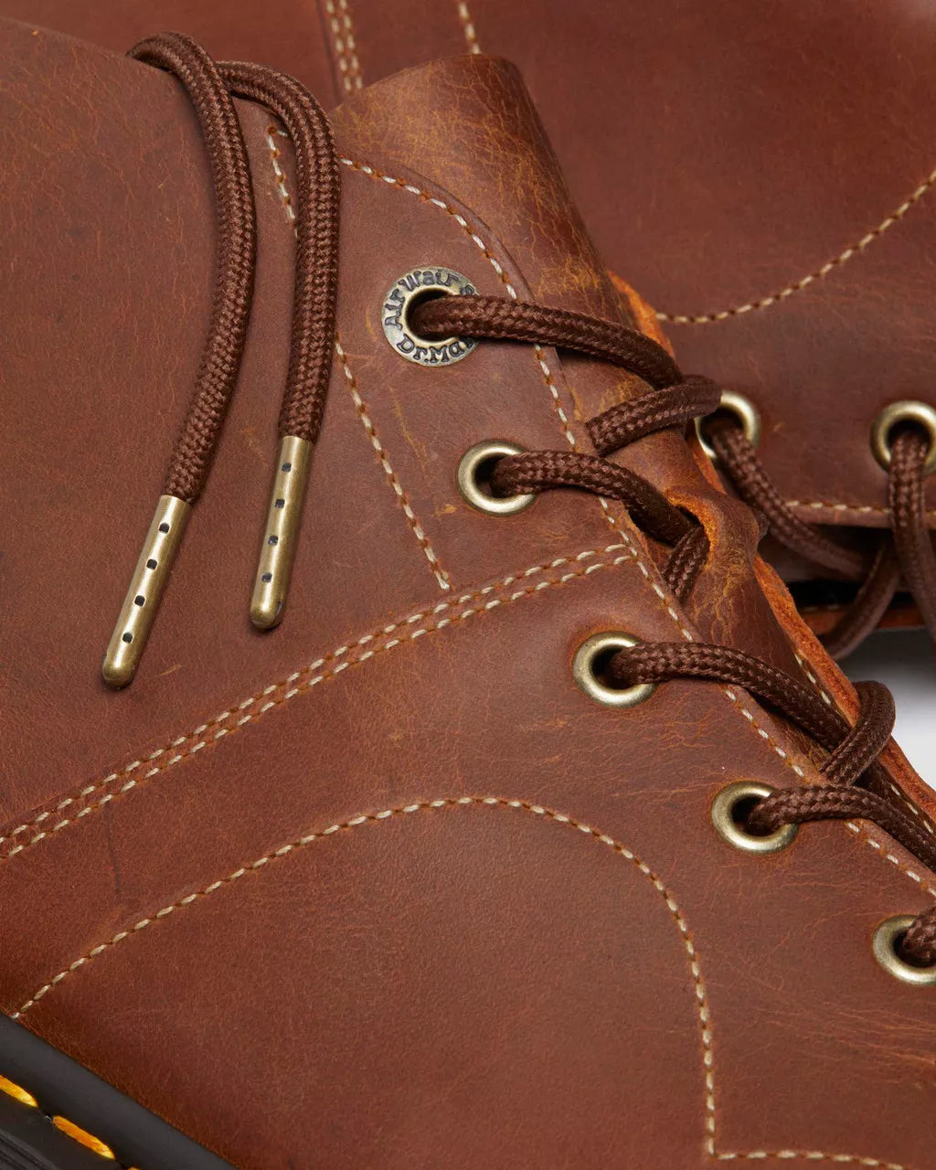 DR MARTENS Church Burnished Waxy Leather Boots