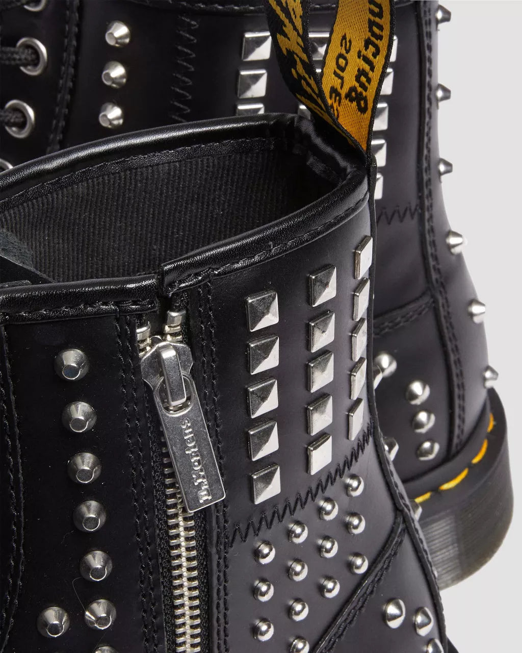 1460 Studded Zip Leather Boots