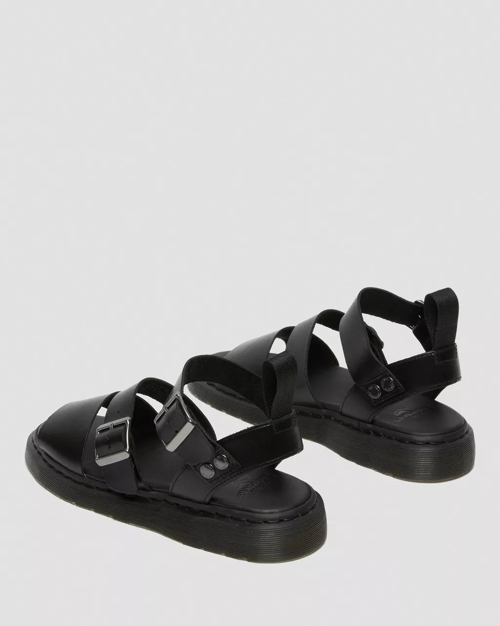DR MARTENS Gryphon Brando Leather Strap Sandals