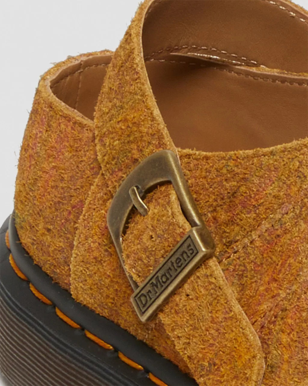 DR MARTENS Isham Marbled Suede Slingback Mules