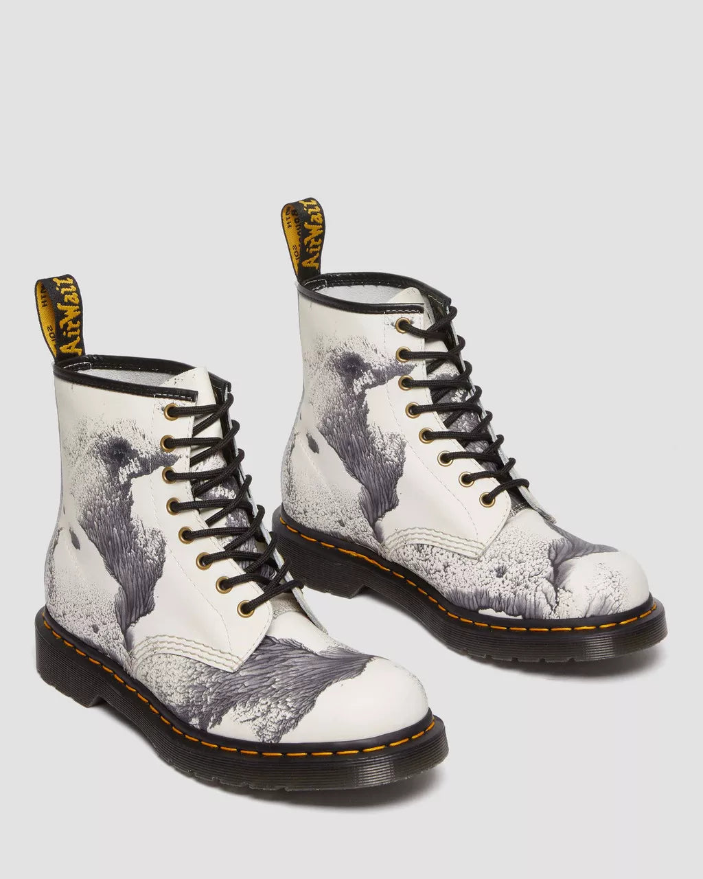 DR MARTENS 1460 Tate Decalcomania Leather Boots