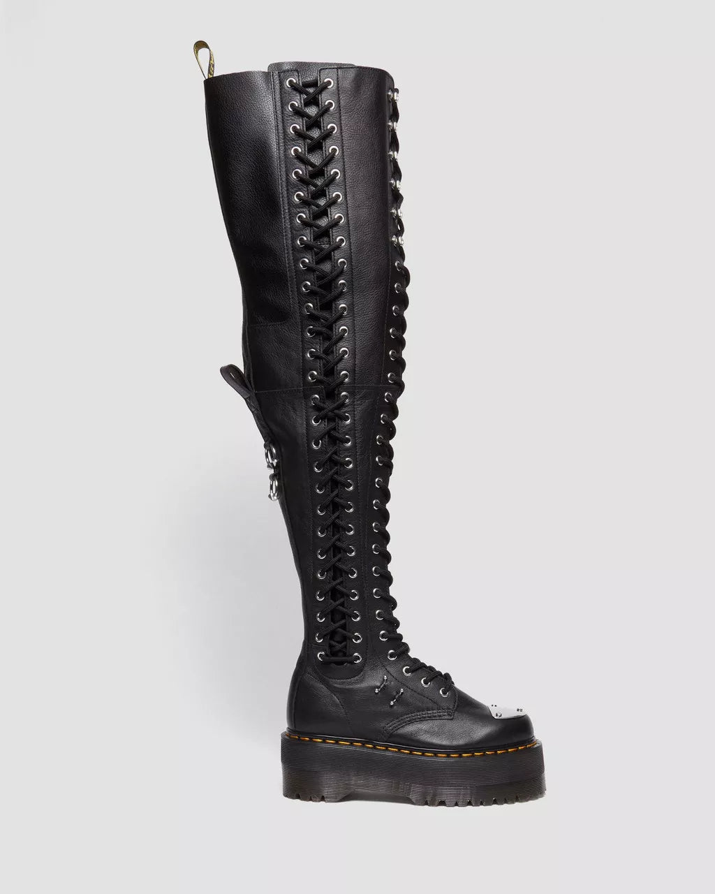 DR MARTENS 28-Eye XTRM Max Virginia Leather Knee High Platform Boots