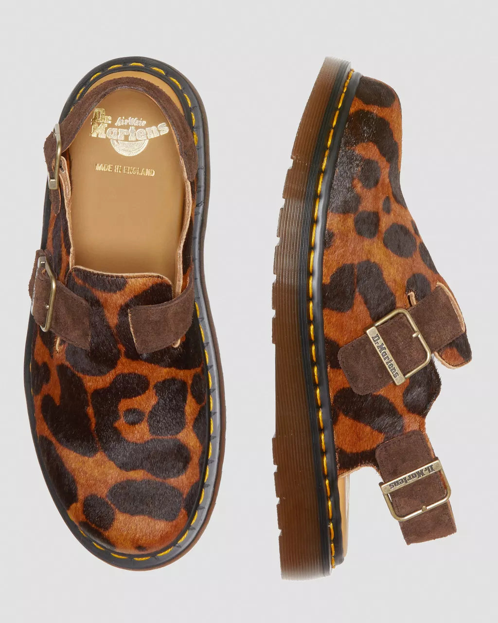 DR MARTENS Jorge Made in England Hair On Slingback Mule