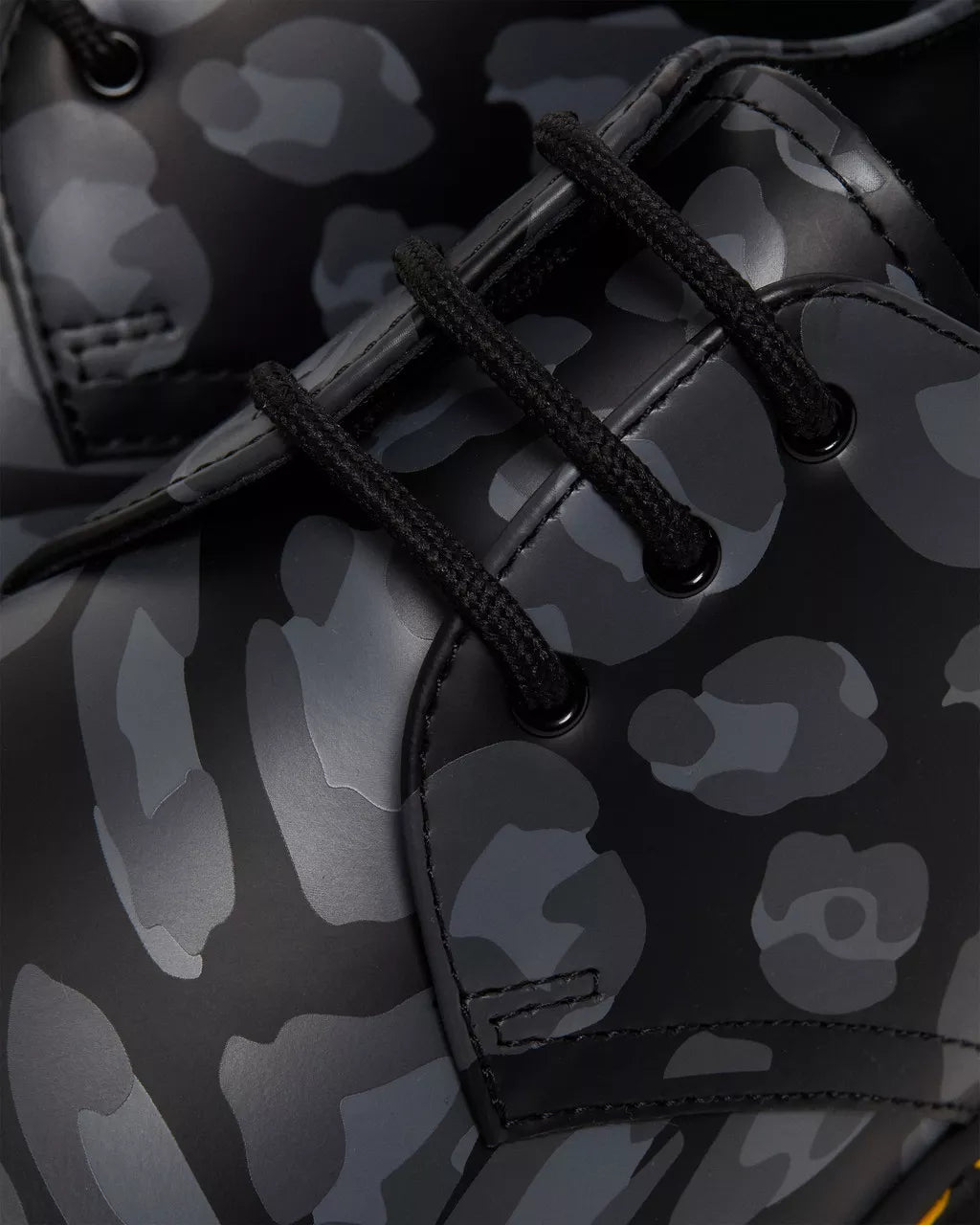 DR MARTENS 1461 Distorted Leopard Print Shoes