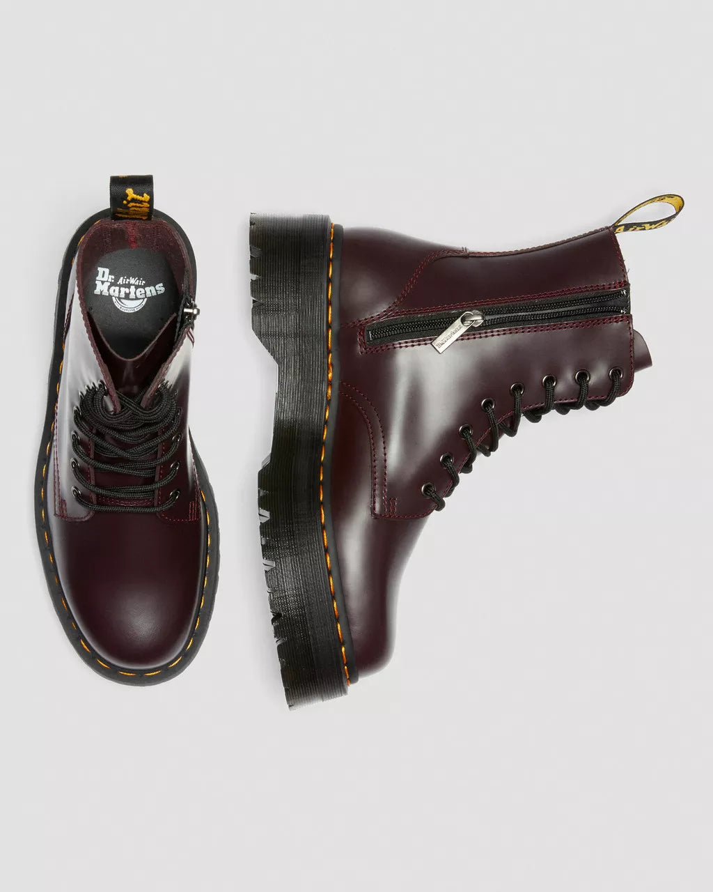 Jadon Smooth Leather Platform Boots
