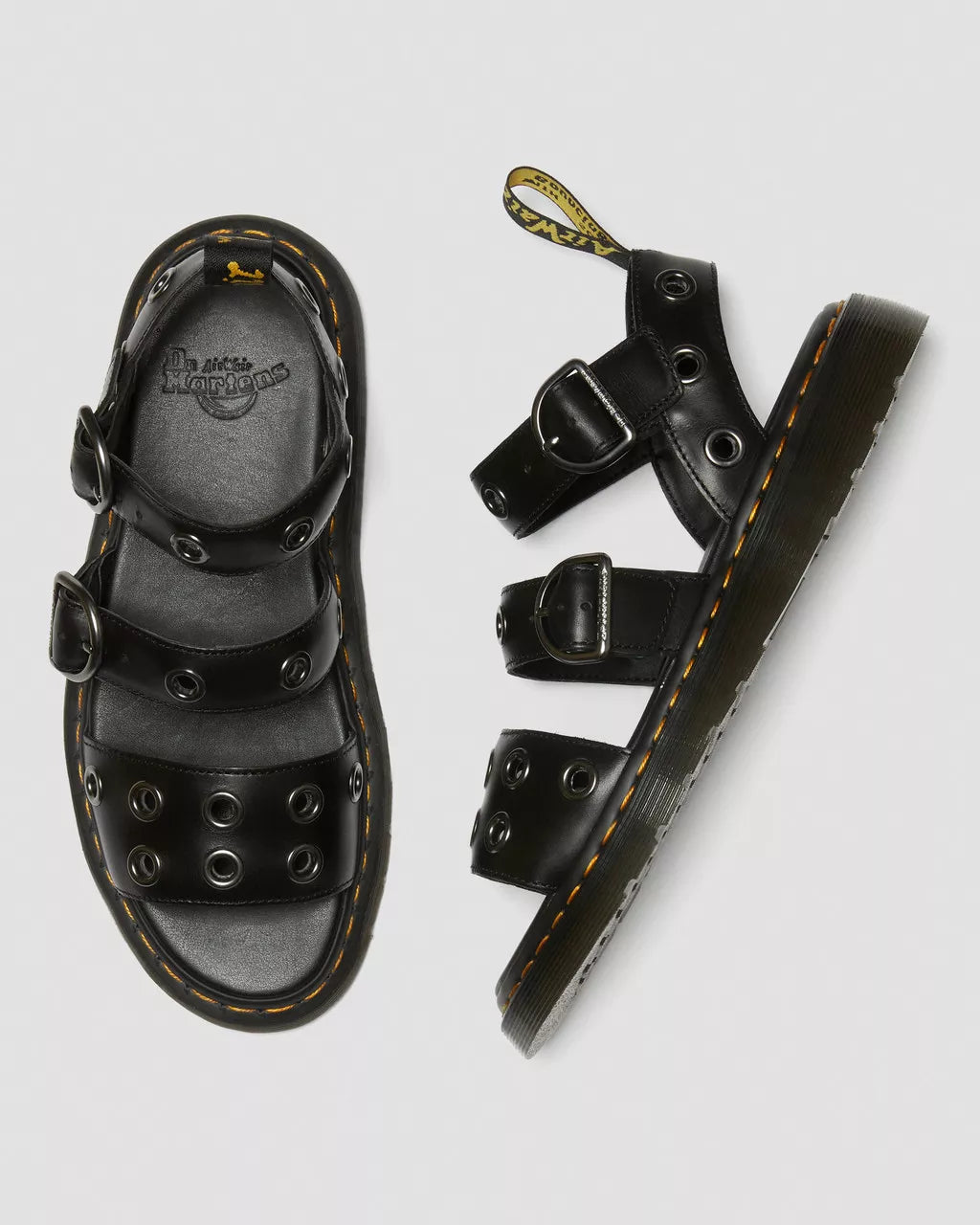 DR MARTENS Gryphon Hardware Brando Leather Sandals