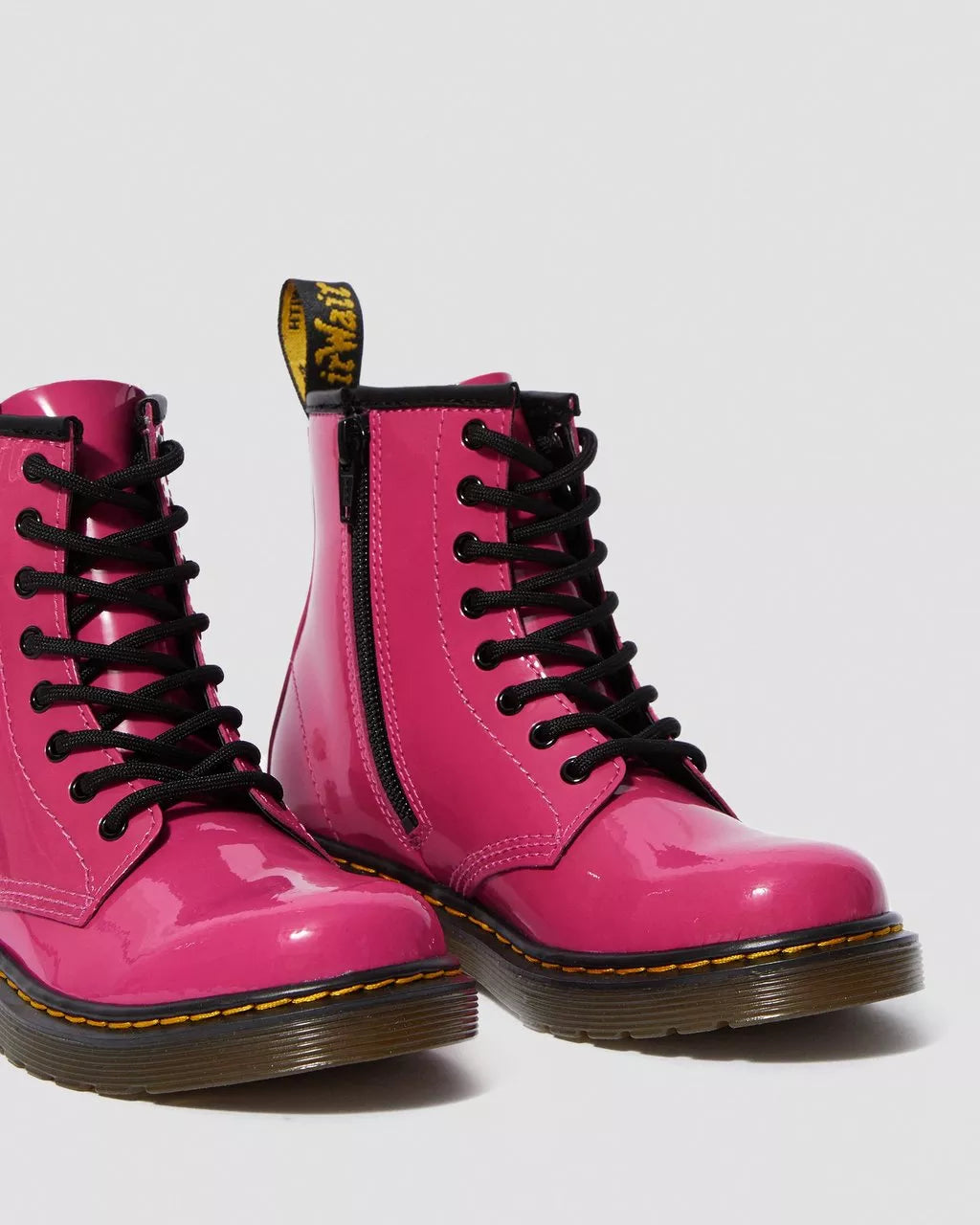 Junior 1460 Patent Leather Lace Up Boots