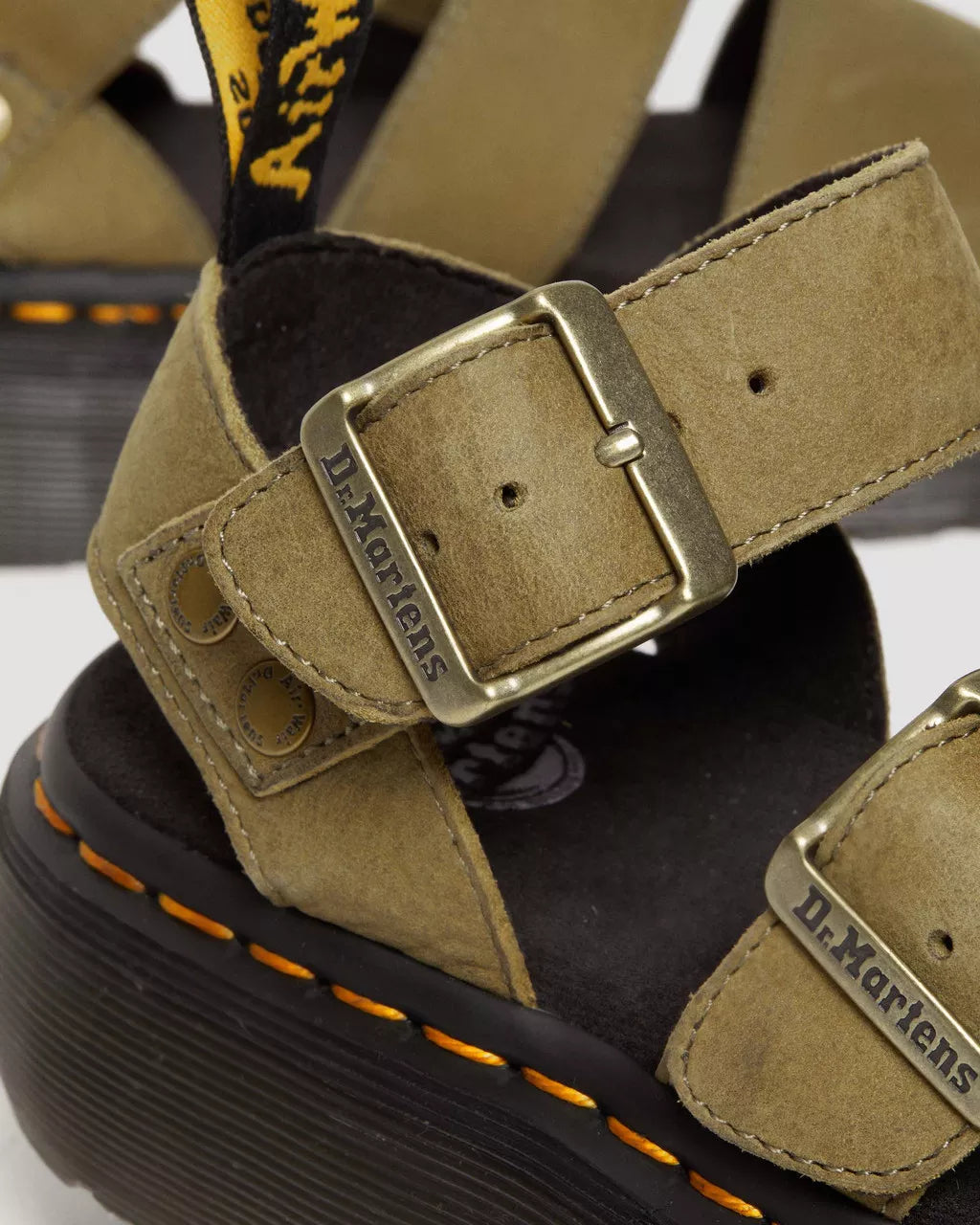 Gryphon Tumbled Nubuck Leather Platform Sandals