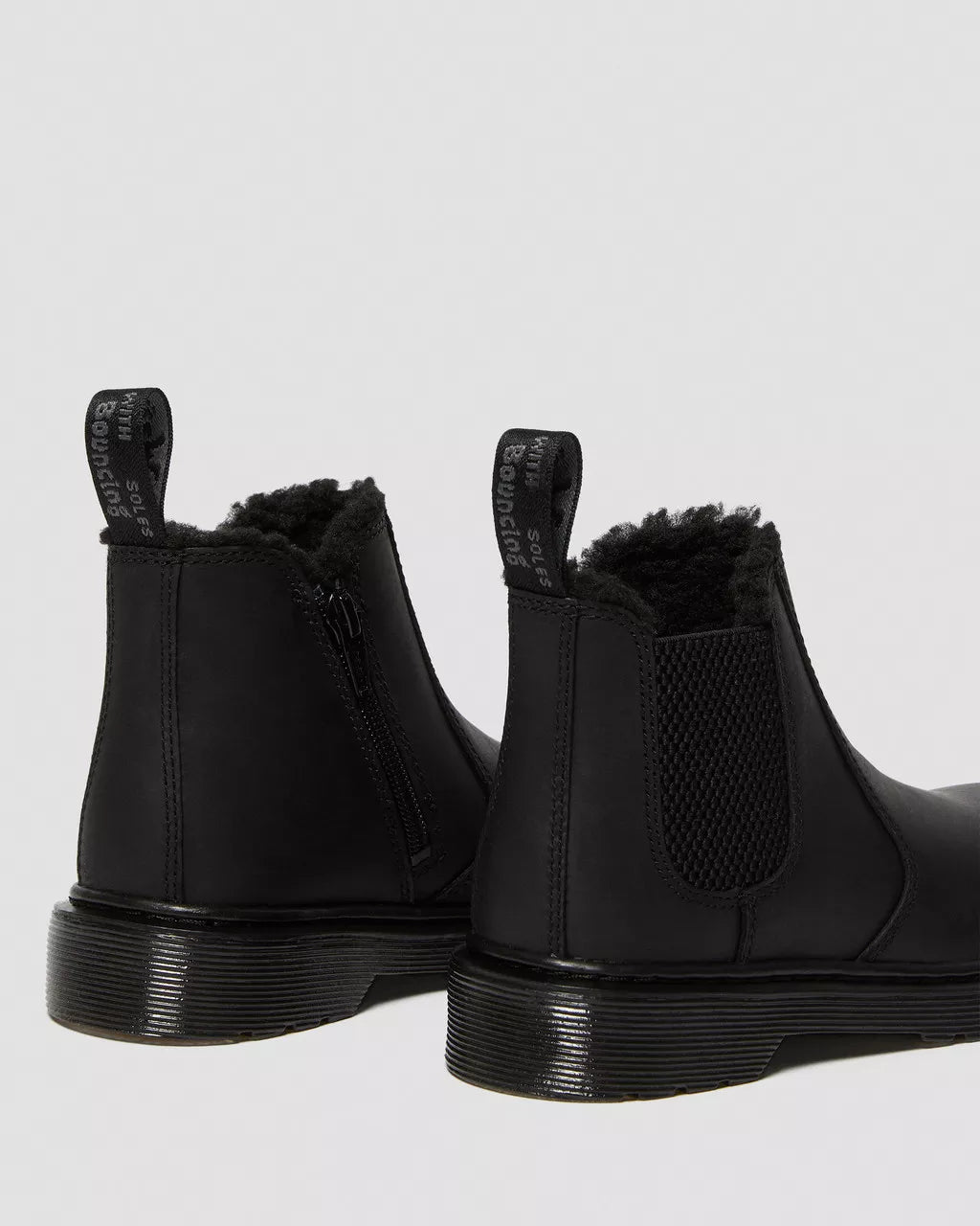 DR MARTENS Junior 2976 Leonore Faux Fur Lined Chelsea Boots