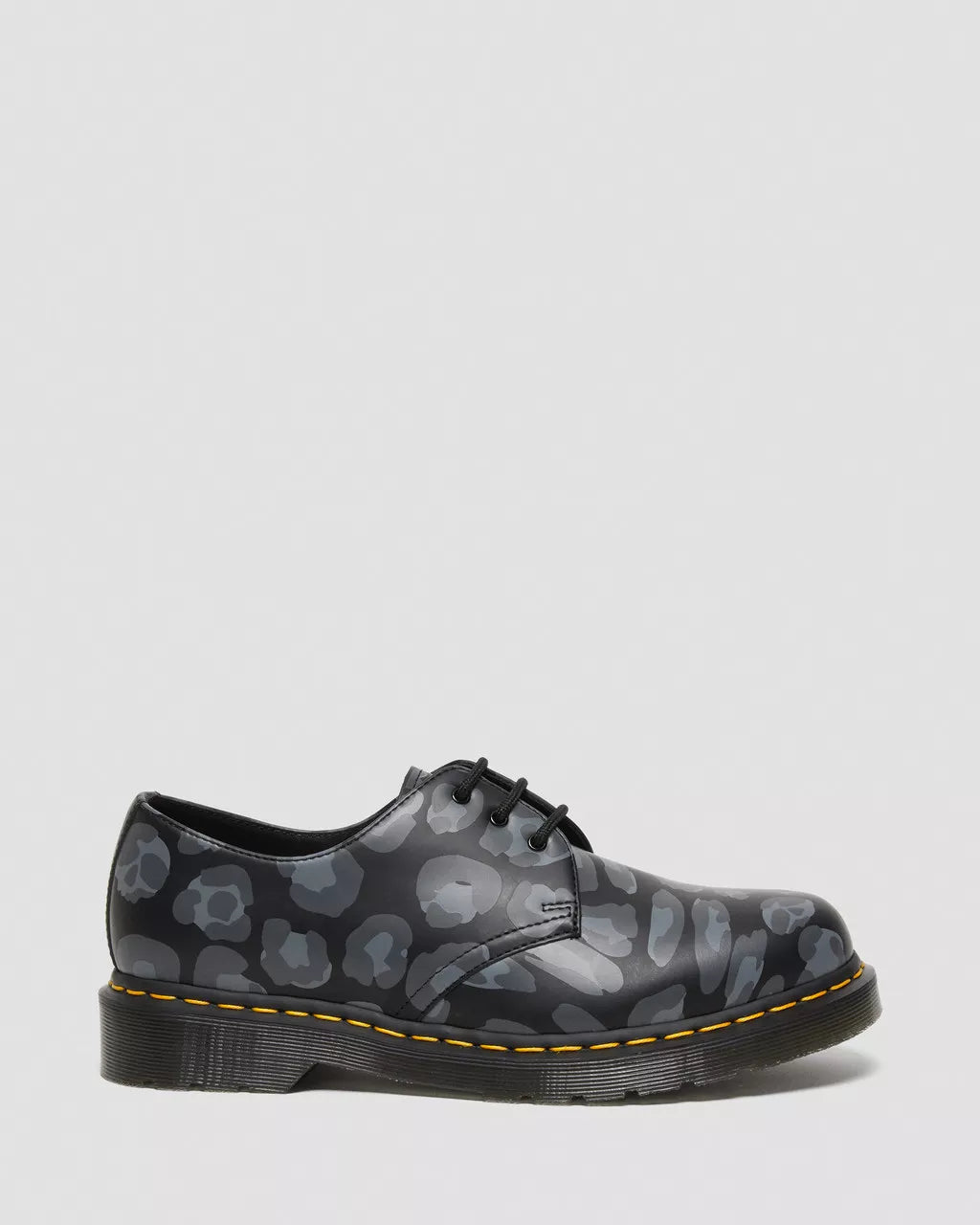DR MARTENS 1461 Distorted Leopard Print Shoes