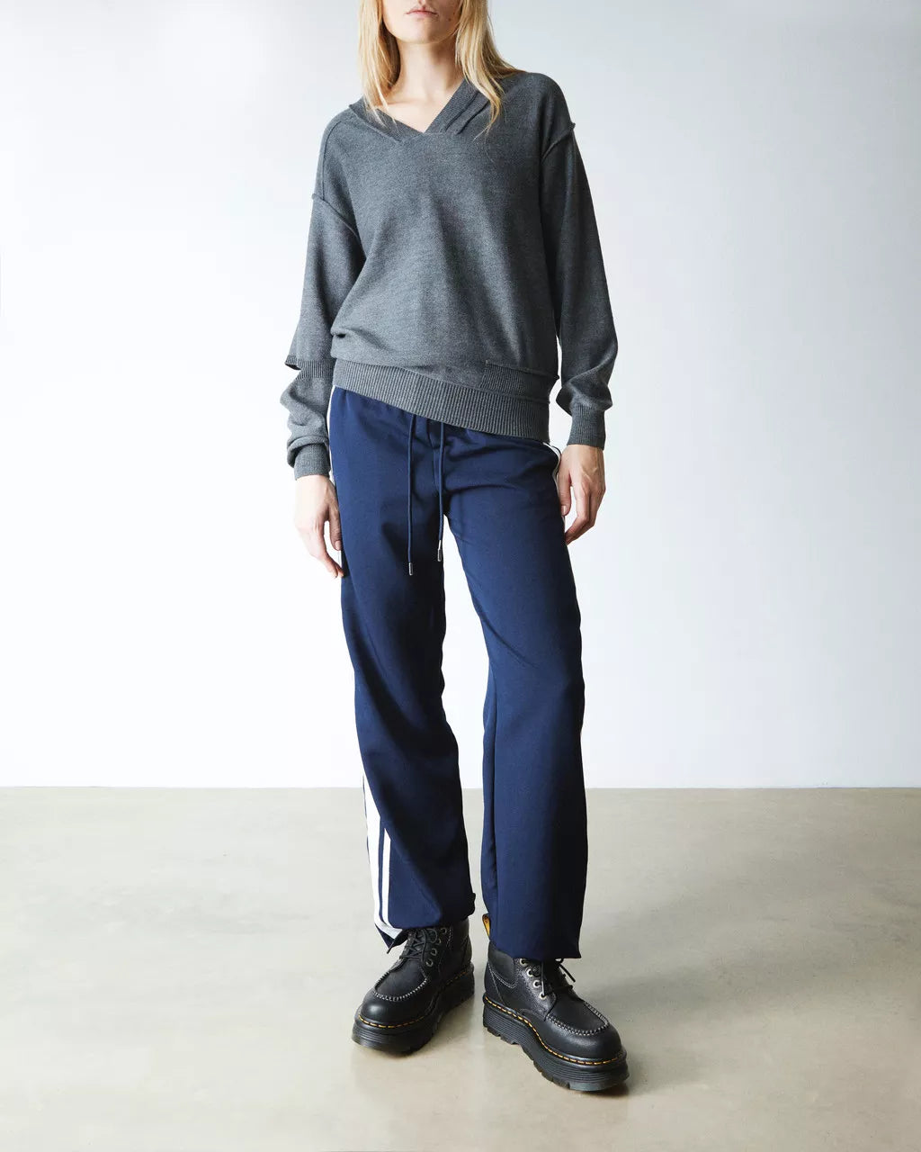 Zebzag Leather Casual 4-Eye Lace-Up Boots