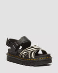 DR MARTENS Voss II Hair-On Zebra Print Sandals