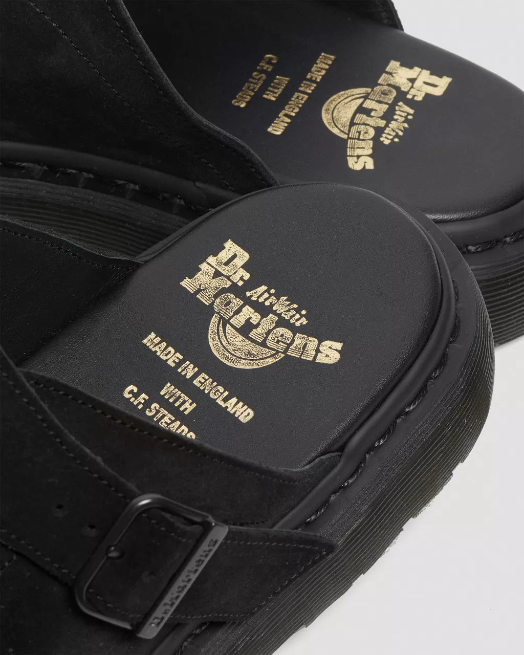 DR MARTENS Dayne Made in England Suede Slide Sandals