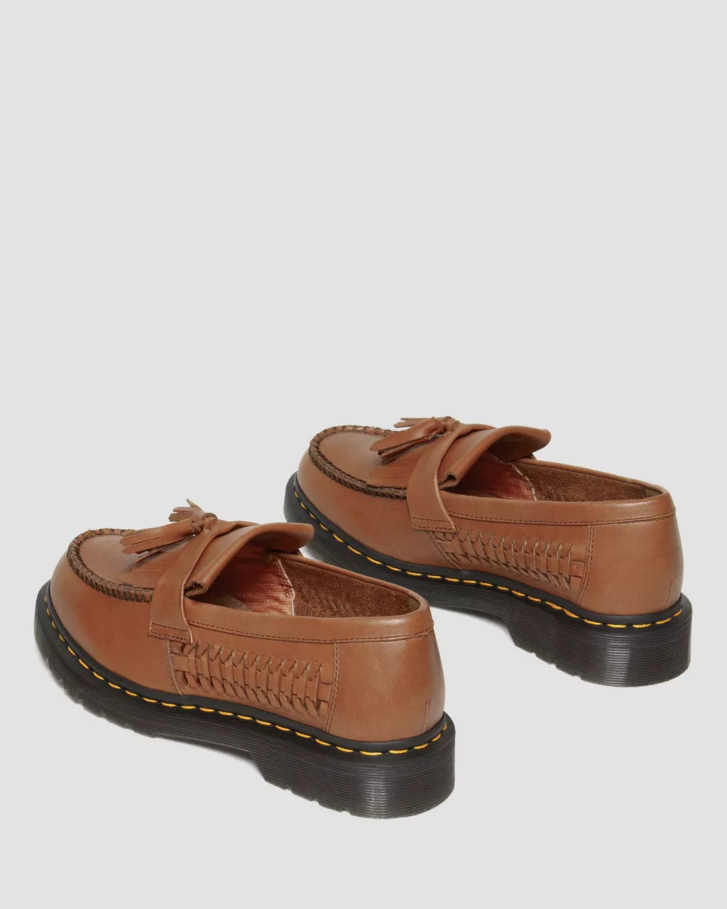 DR MARTENS Adrian Woven Leather Tassel Loafers