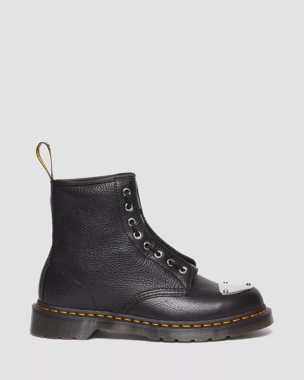 DR MARTENS 1460 Toe Plate Lunar Leather Jungle Zip Boots