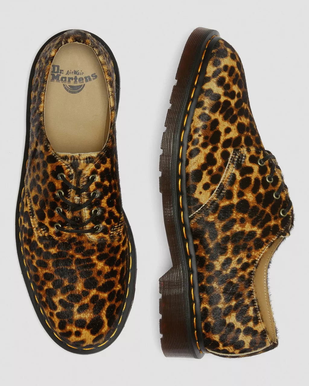 DR MARTENS Smiths Hair On Leopard Print Shoes