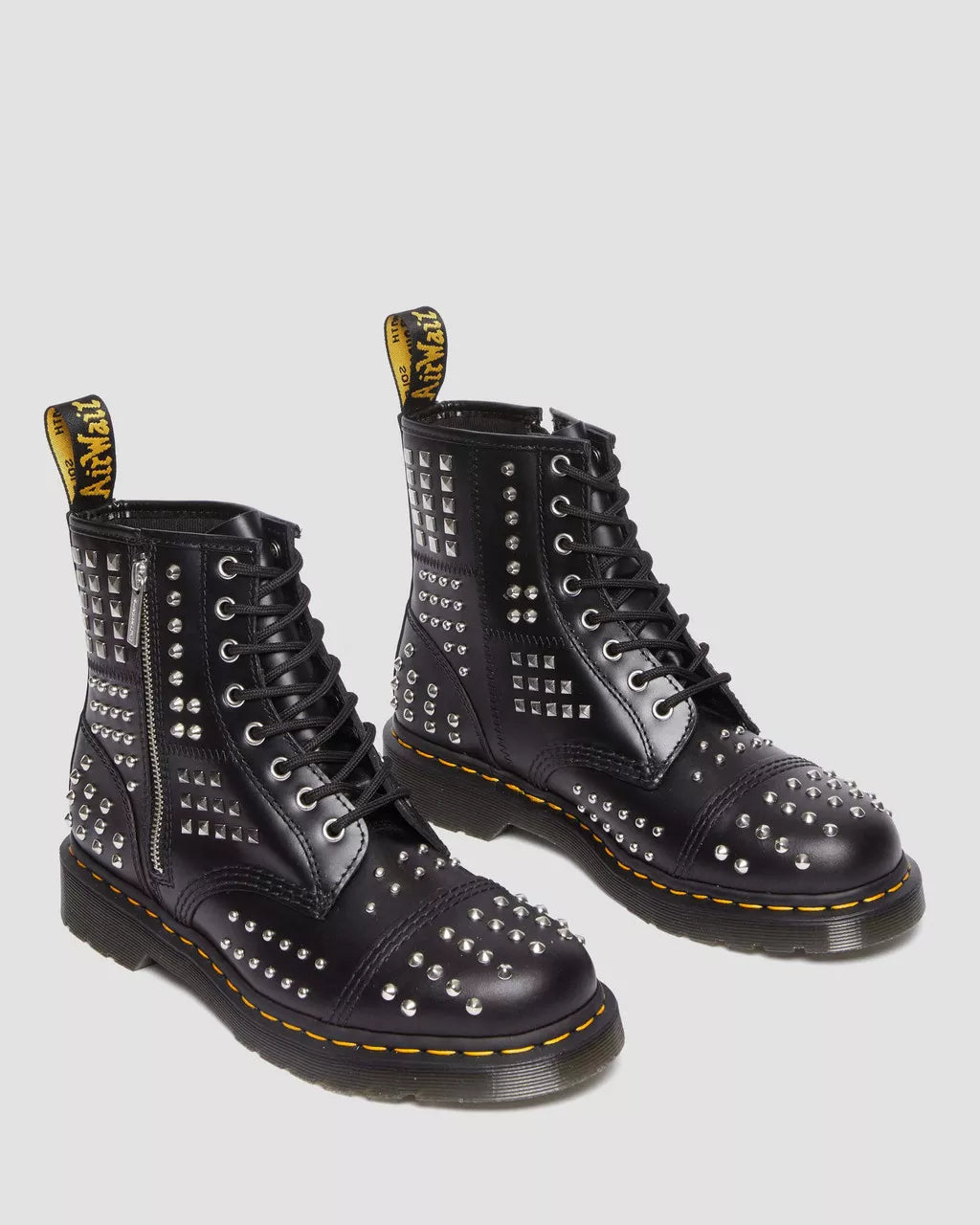 1460 Studded Zip Leather Boots