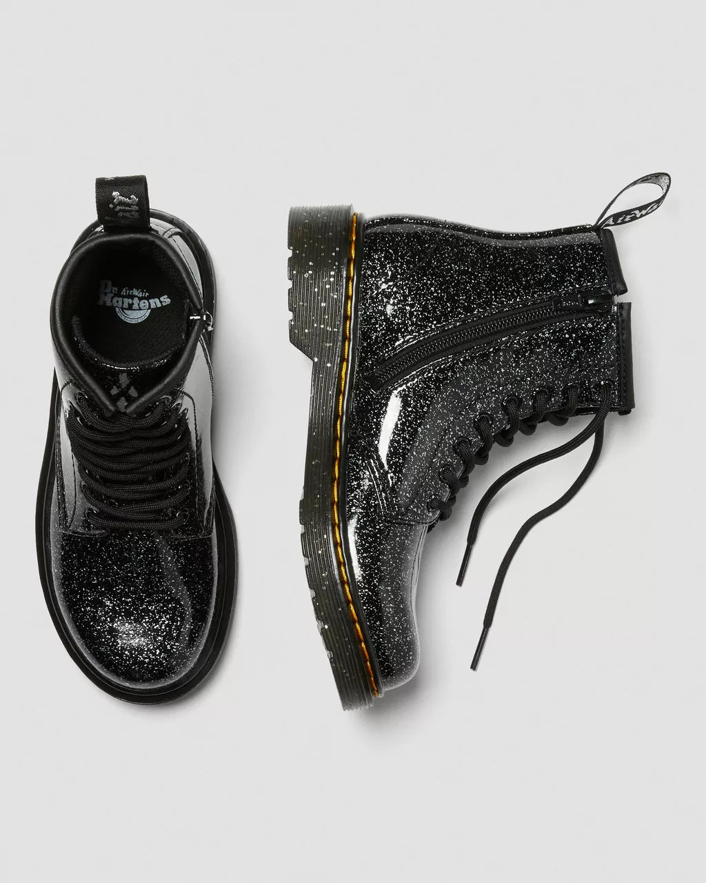 Junior 1460 Glitter Lace Up Boots