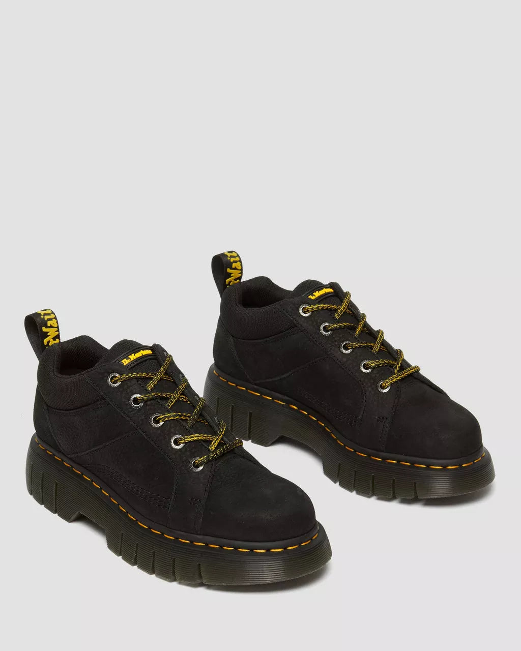 DR MARTENS Woodard Tumbled Nubuck Leather Zip Shoes