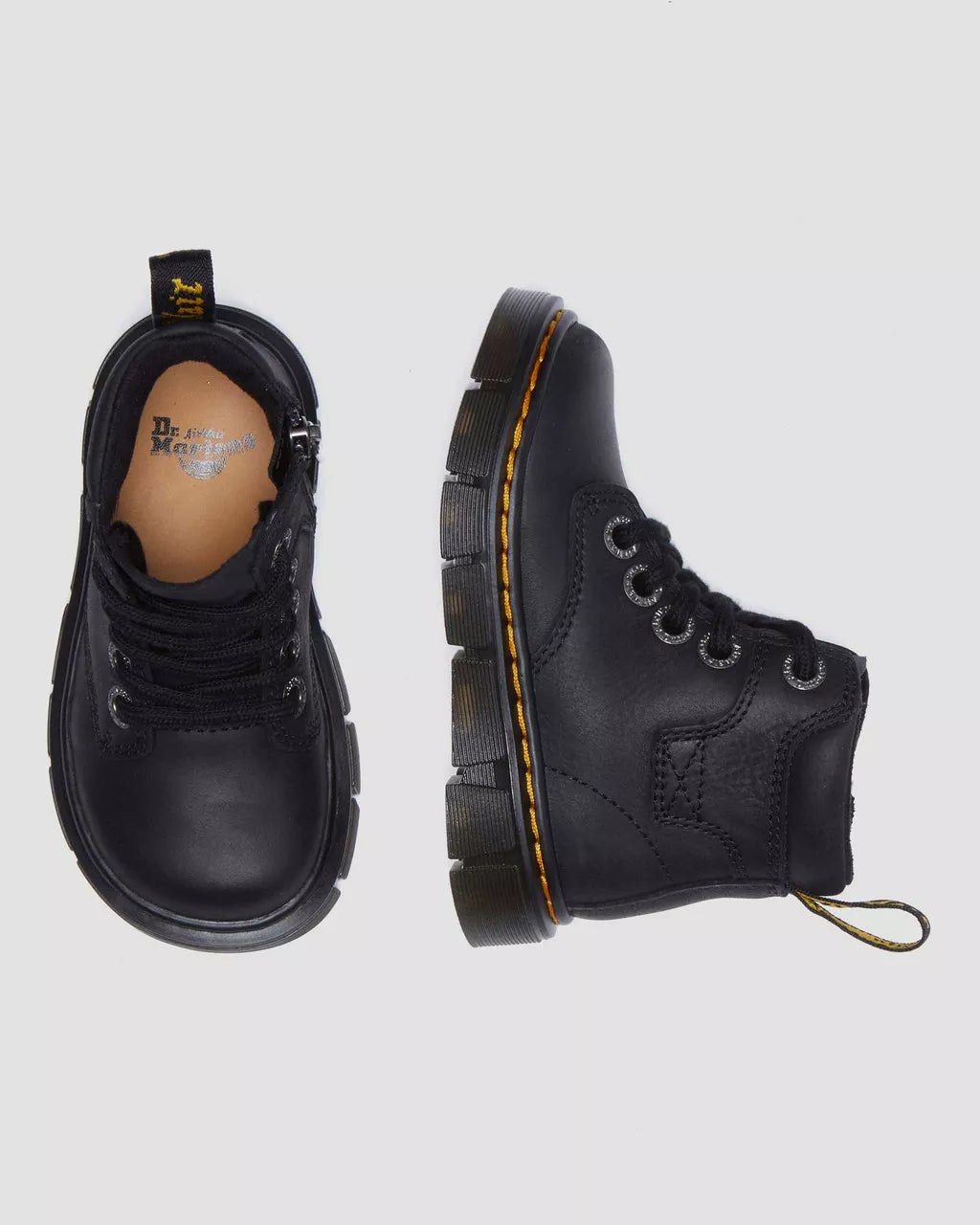 DR MARTENS Toddler Raffe Leather Ankle Boots