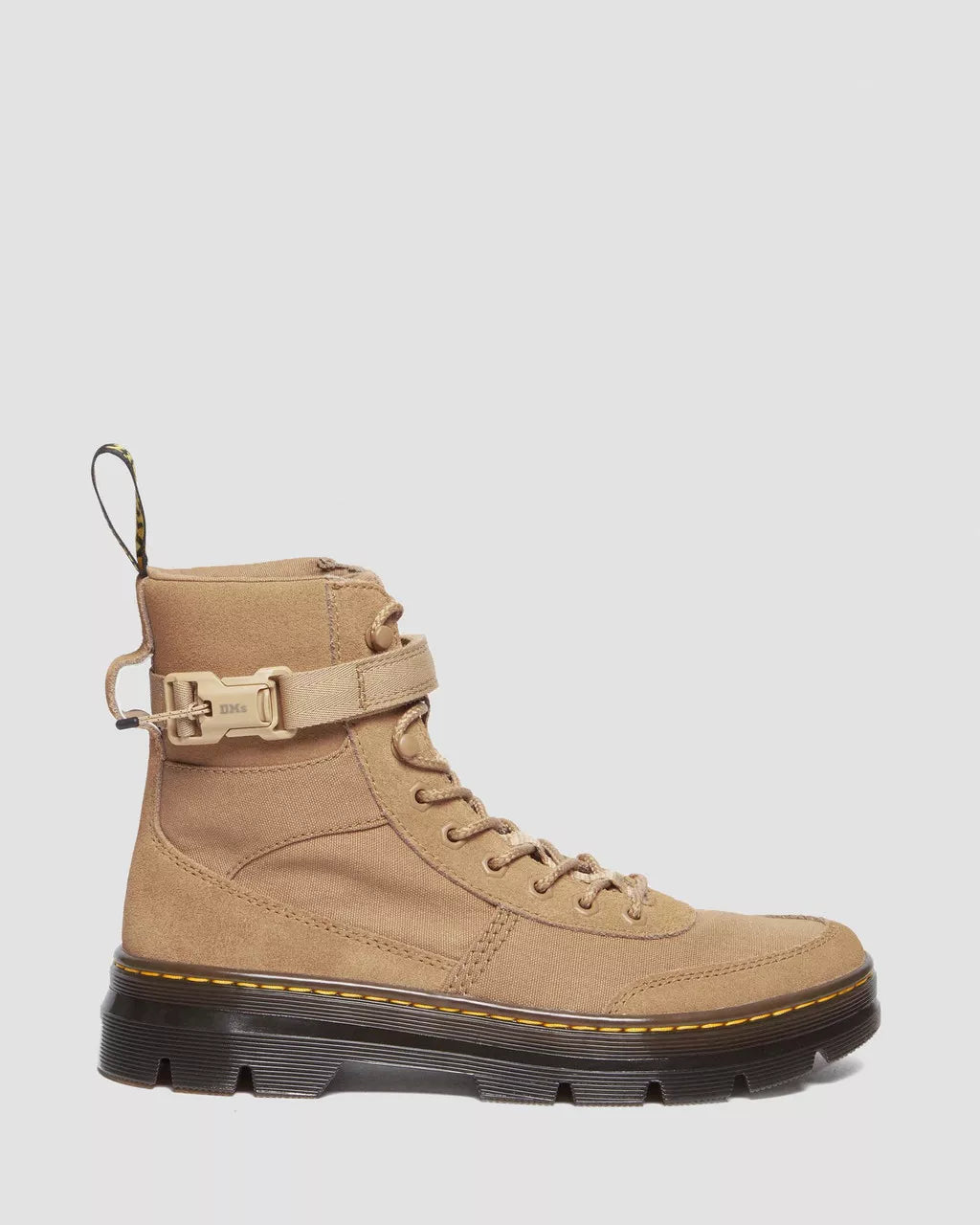 DR MARTENS Combs Tech Canvas &amp; Suede Utility Boots