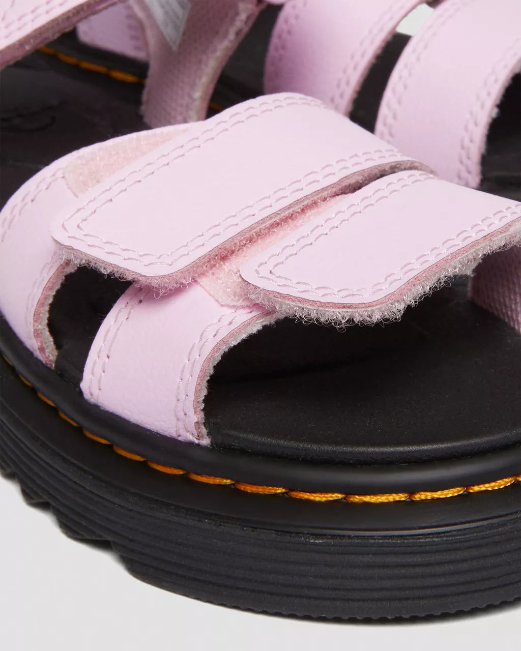 DR MARTENS Junior Klaire Athena Leather Strap Velcro Sandals