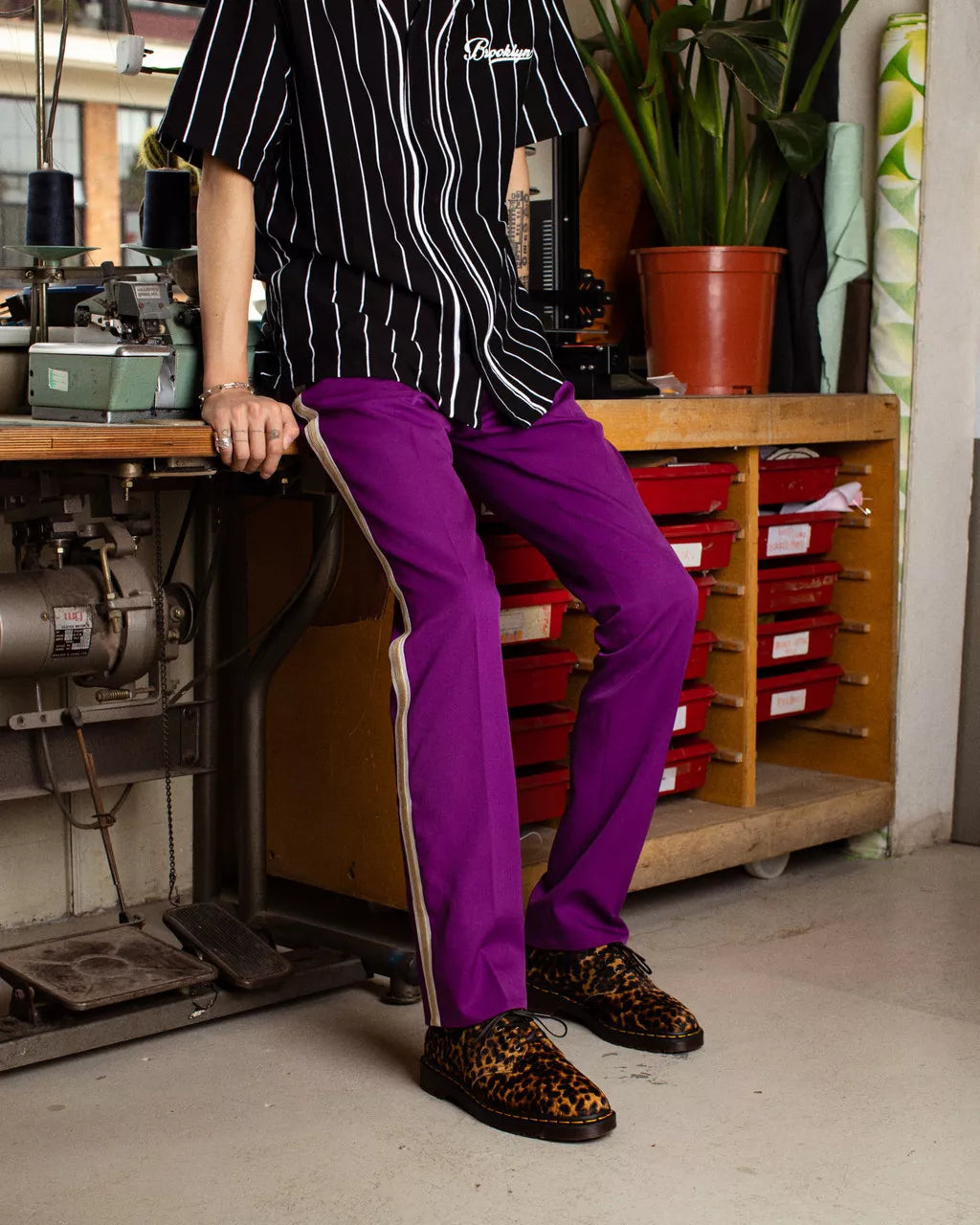 DR MARTENS Smiths Hair On Leopard Print Shoes