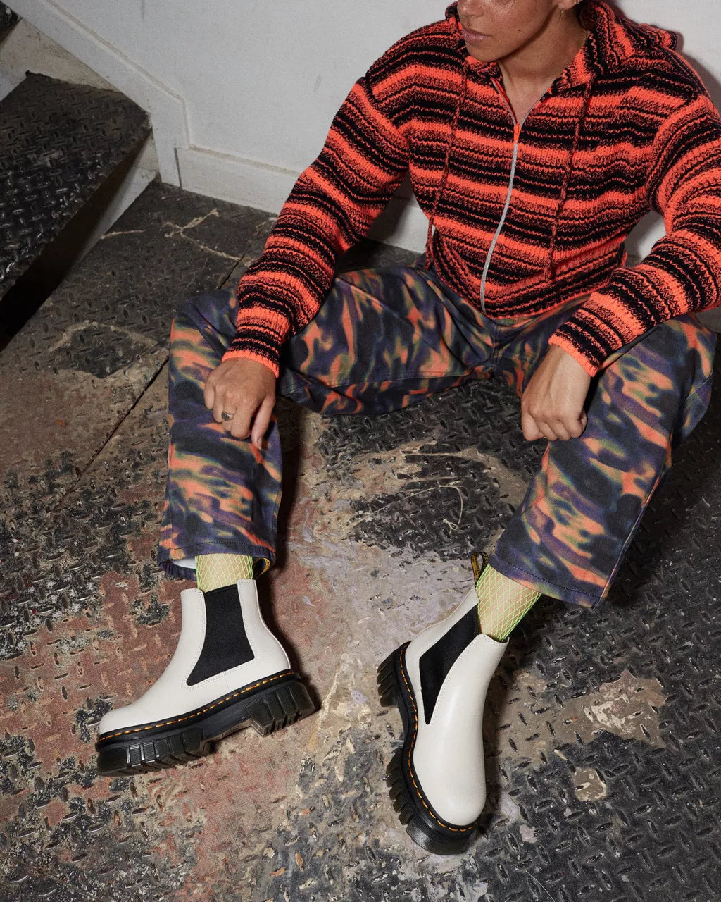 DR MARTENS Audrick Nappa Lux Leather Platform Chelsea Boots
