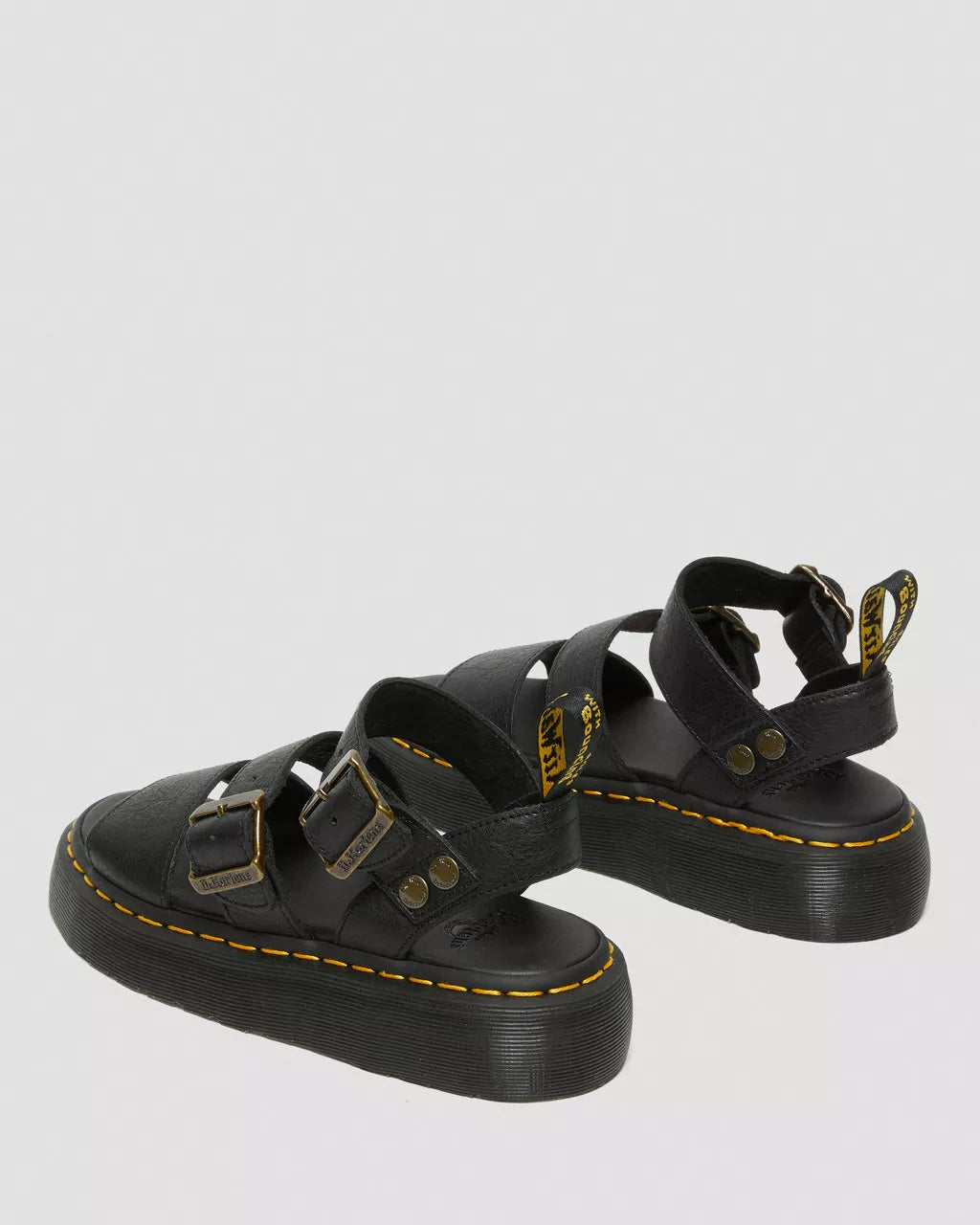 Gryphon Quad Leather Platform Sandals