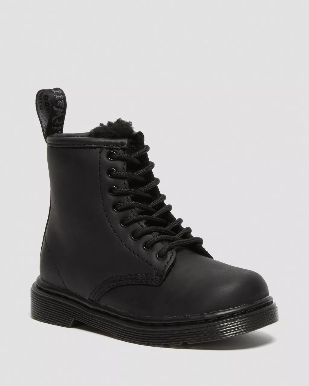DR MARTENS Toddler 1460 Serena Faux Fur Lined Leather Boots