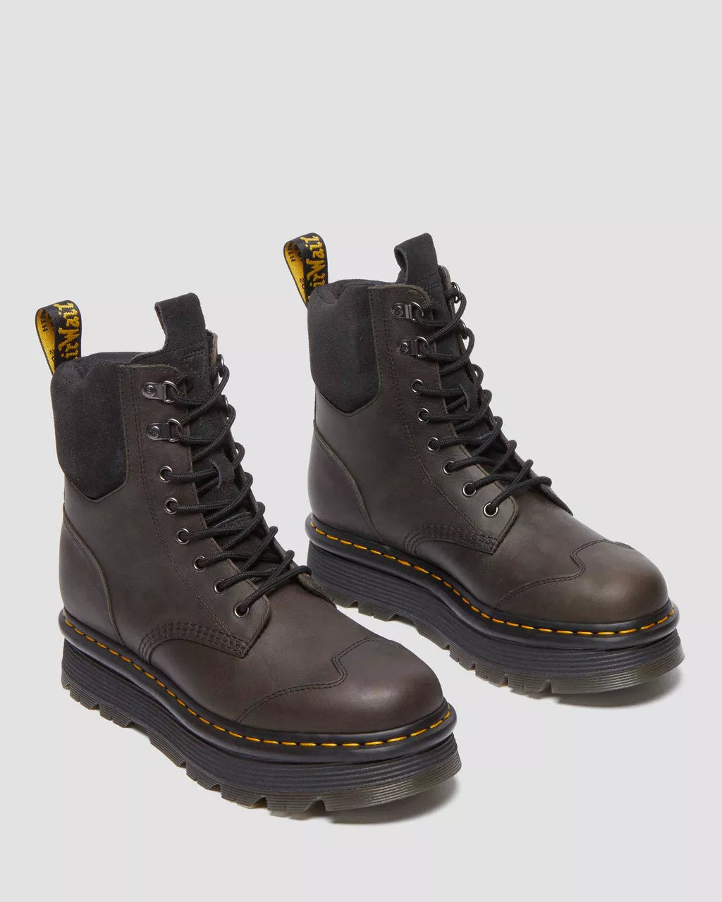 Zebzag Suede &amp; Leather Casual Lace Up Boots